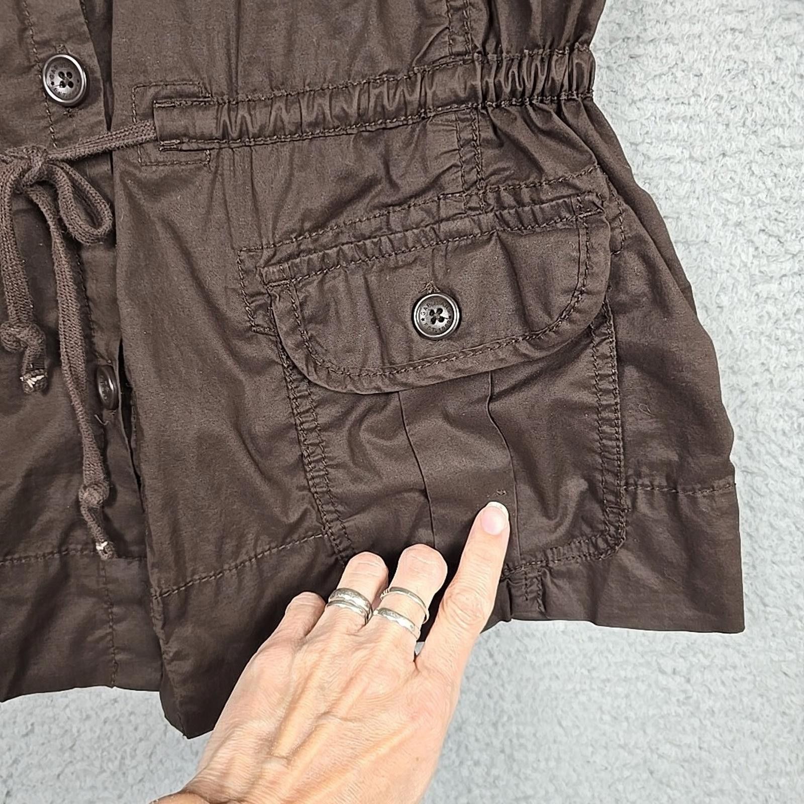 Gap Gap Women's Cargo Size M Brown Cotton Long Sleeve Shirt Size M / US 6-8 / IT 42-44 - 6 Thumbnail