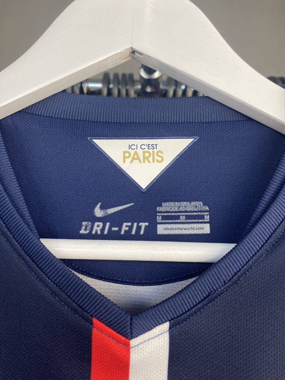 Nike 2014/15 NIKE PARIS SAINT GERMANY HOME SOCCER FOOTBALL JERSEY Size US M / EU 48-50 / 2 - 7 Thumbnail