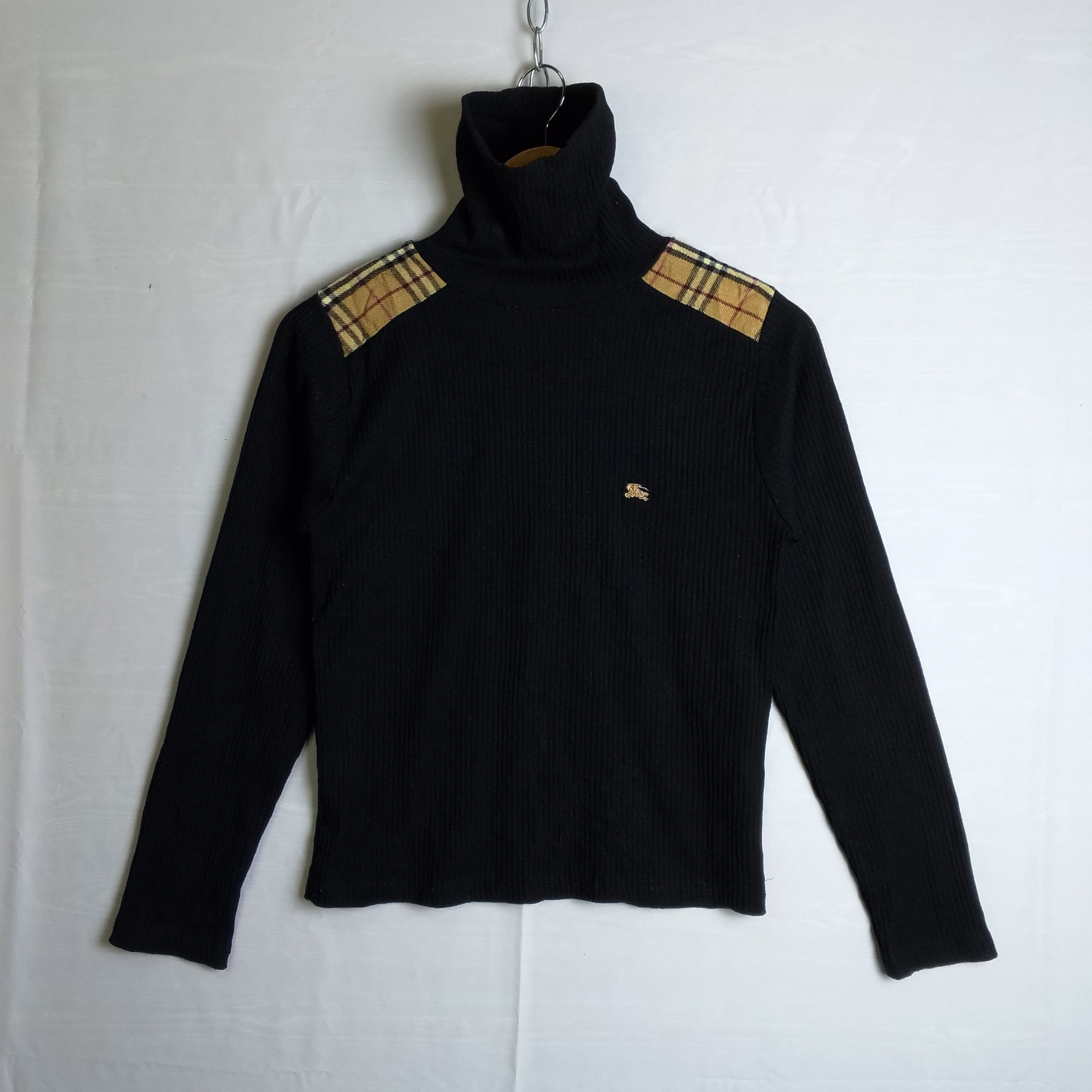 Burberry Nova Check Turtleneck Waffle Tee