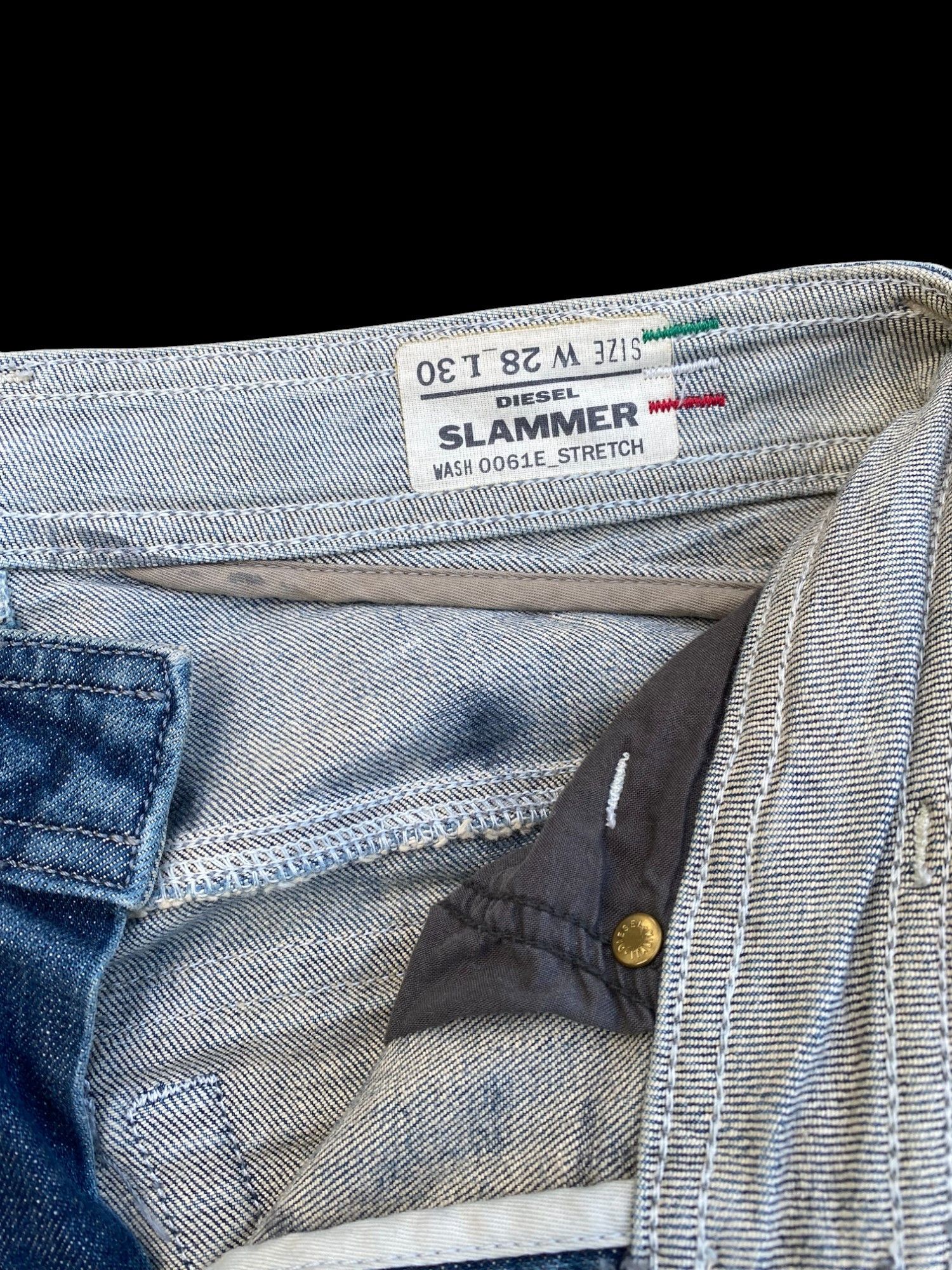 Diesel HOT🔥DIESEL SLAMMER WASH 00615 slimfit W28x30 inch Size US 28 / EU 44 - 11 Thumbnail
