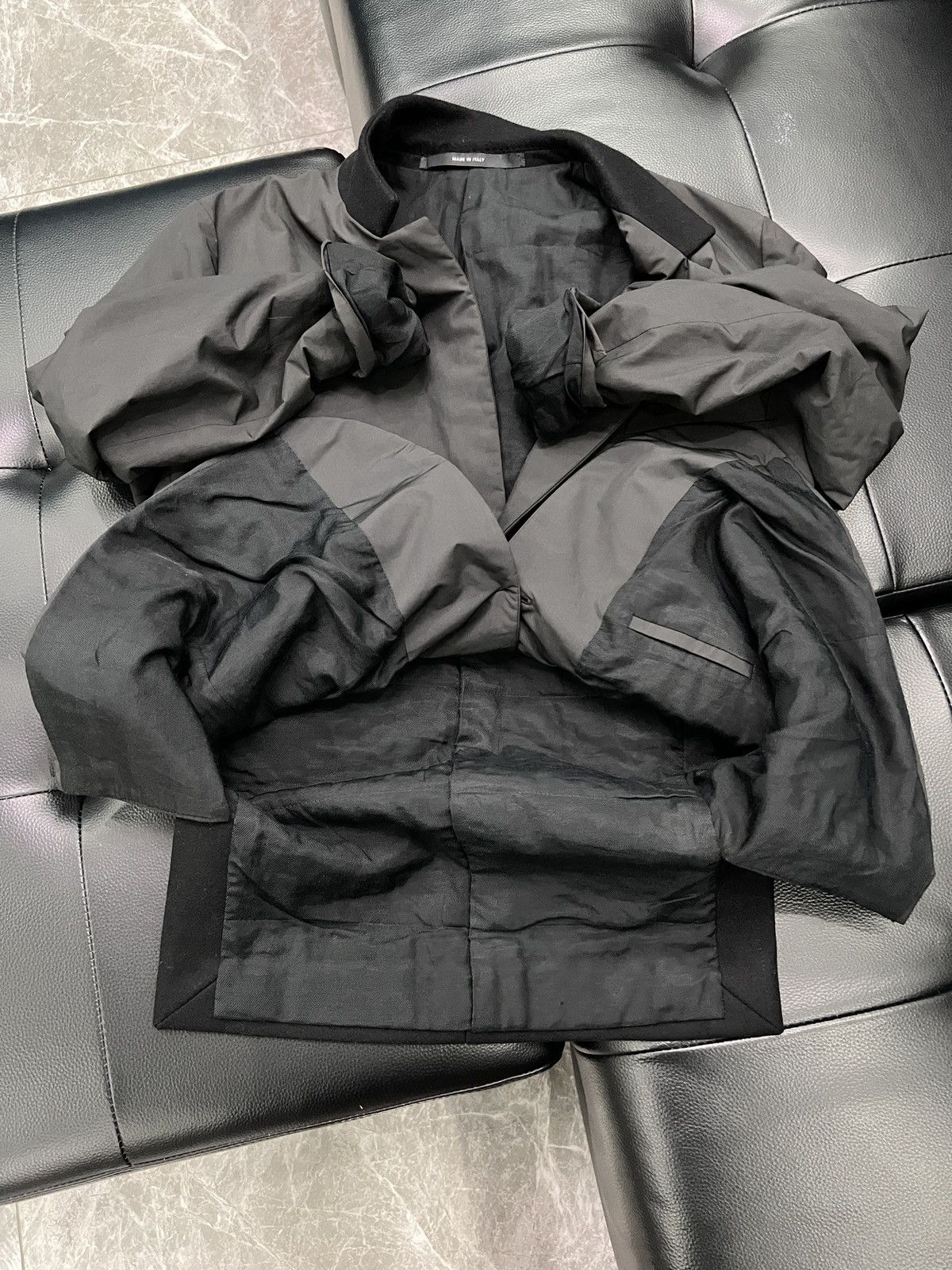 Givenchy Givenchy FW12 Nylon Panel Blazer Size 52S - 6 Thumbnail