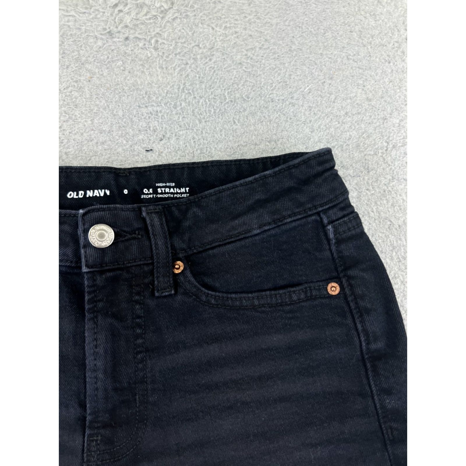 Old Navy VINTAGE Old Navy Women's Shorts Casual Cotton Blend Mid Rise Cutoff Denim Black 25x2 Summer Size 25" / US 0 / IT 36 - 5 Thumbnail