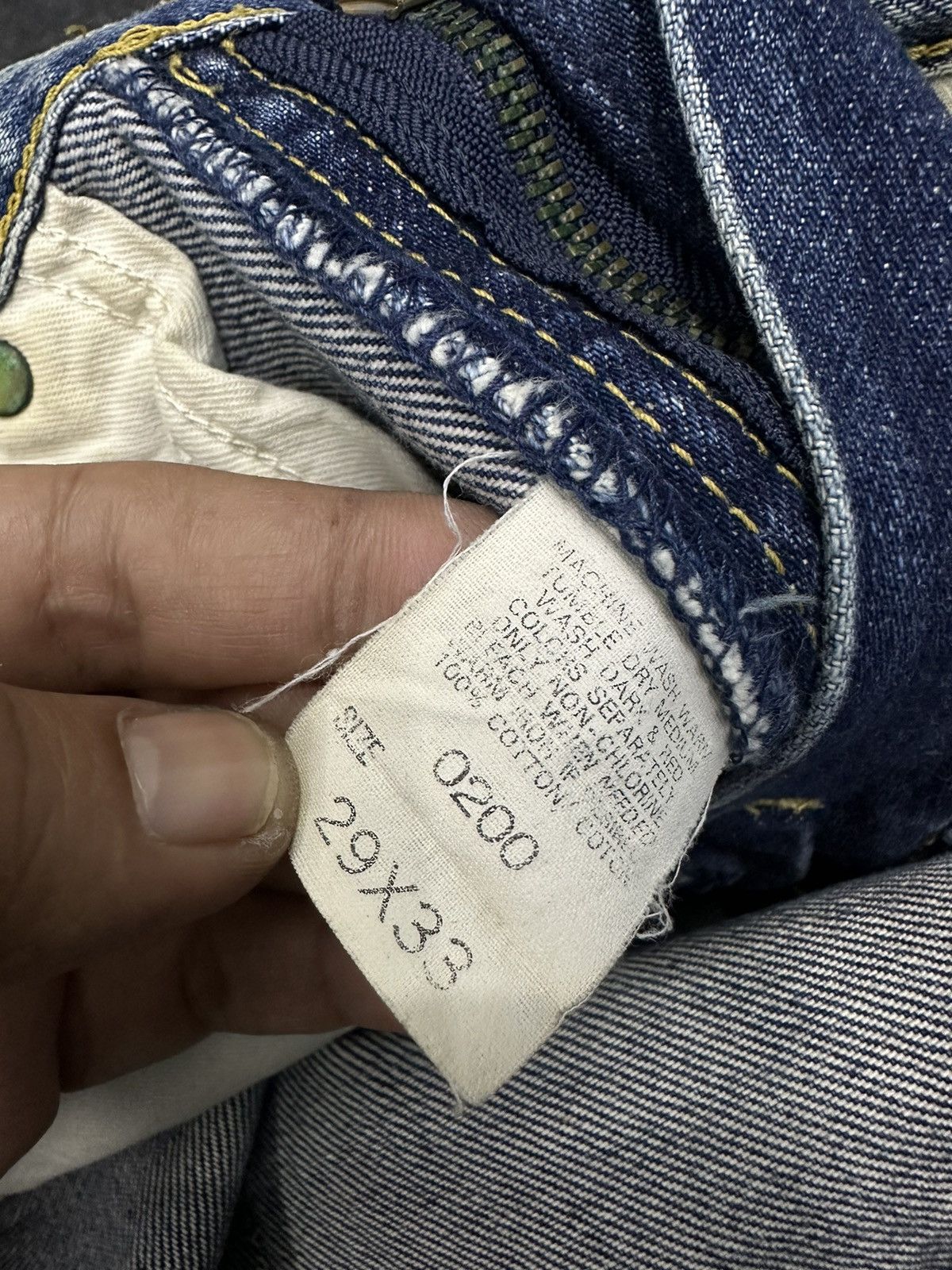 Lee Vintage 80s Lee Rider Sanforized Destroyed Denim 28x32 F34 Size US 28 / EU 44 - 17 Thumbnail