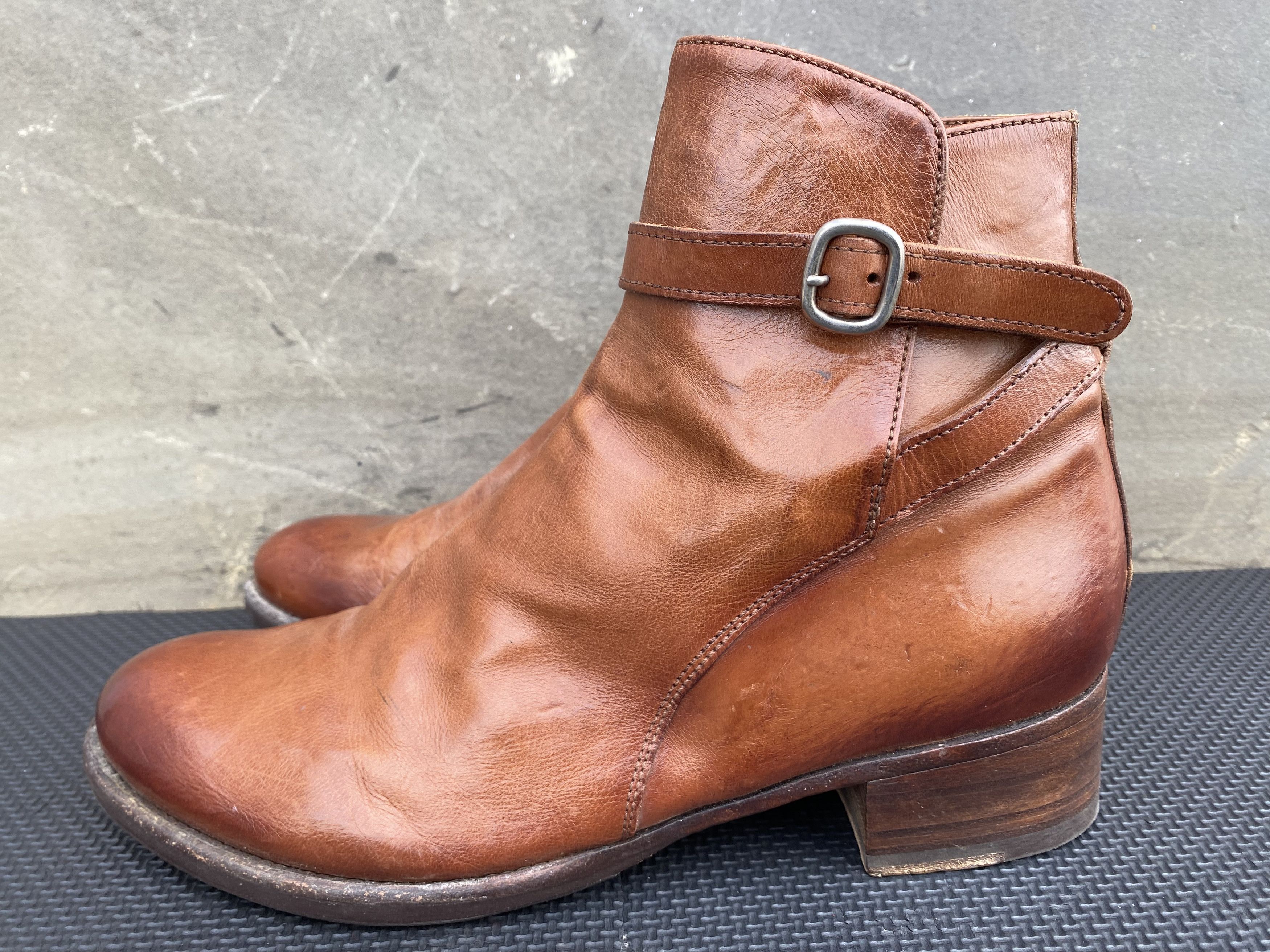 Officine Creative OFFICINE CREATIVE Womens Ankle Boots Buckle Zip Booties Size US 10 / IT 40 - 5 Thumbnail