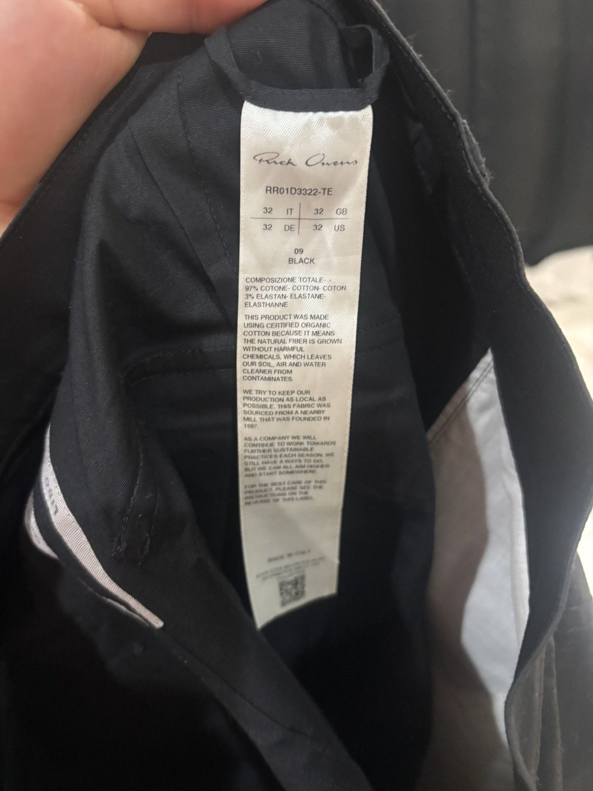 Rick Owens Black Twill Cargo Shorts Size US 32 / EU 48 - 4 Thumbnail