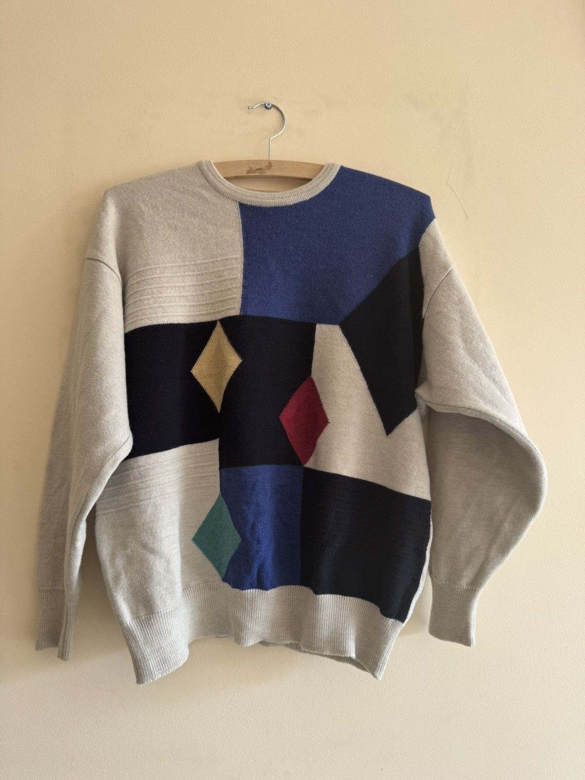 Vintage Vintage MARZ München Pure New Wool Sweater – 80s Size M / US 6-8 / IT 42-44 - 6 Thumbnail