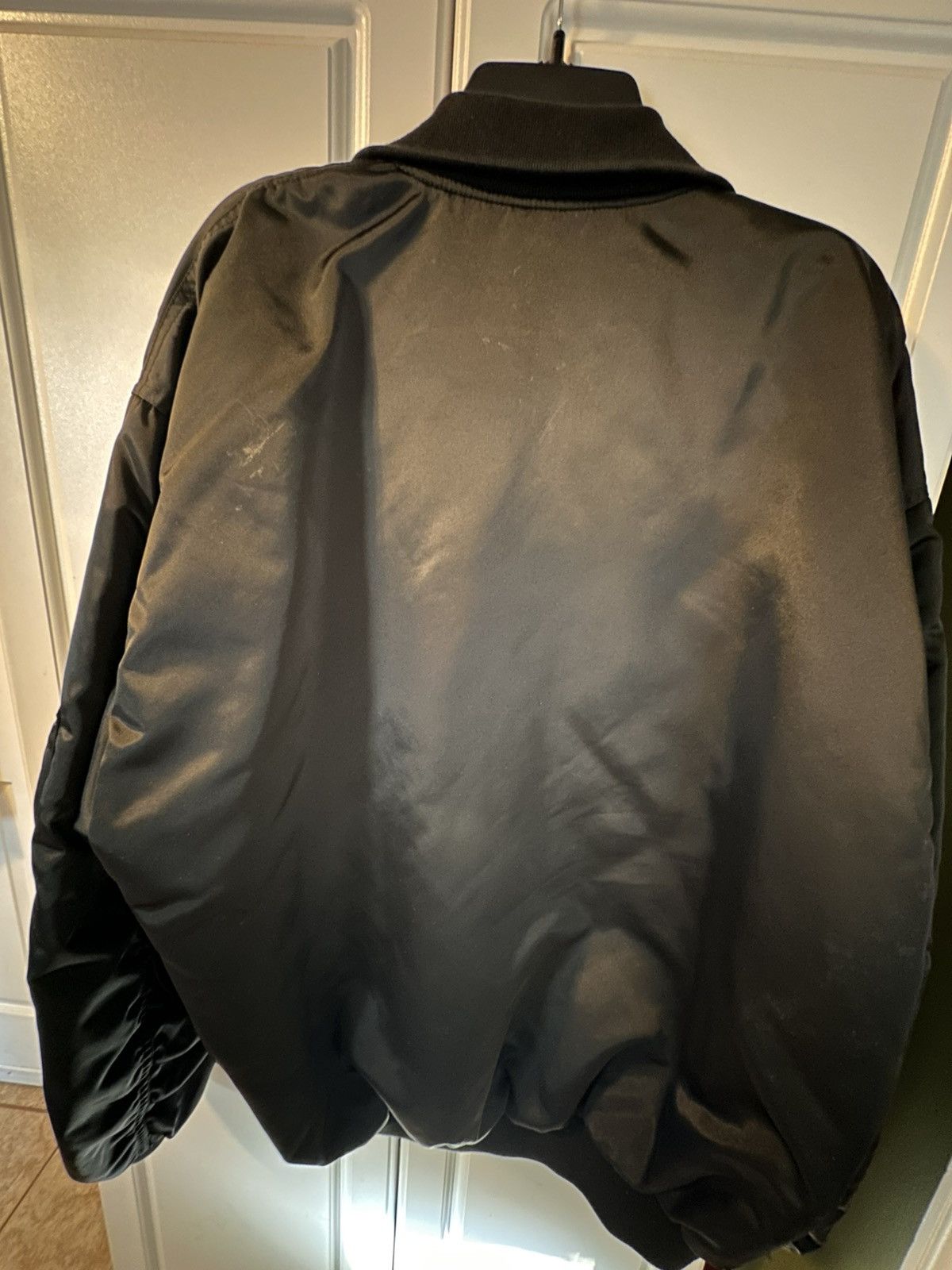 Balenciaga Balenciaga Mens Bomber Jacket with Orange Lining Size US S / EU 44-46 / 1 - 8 Thumbnail