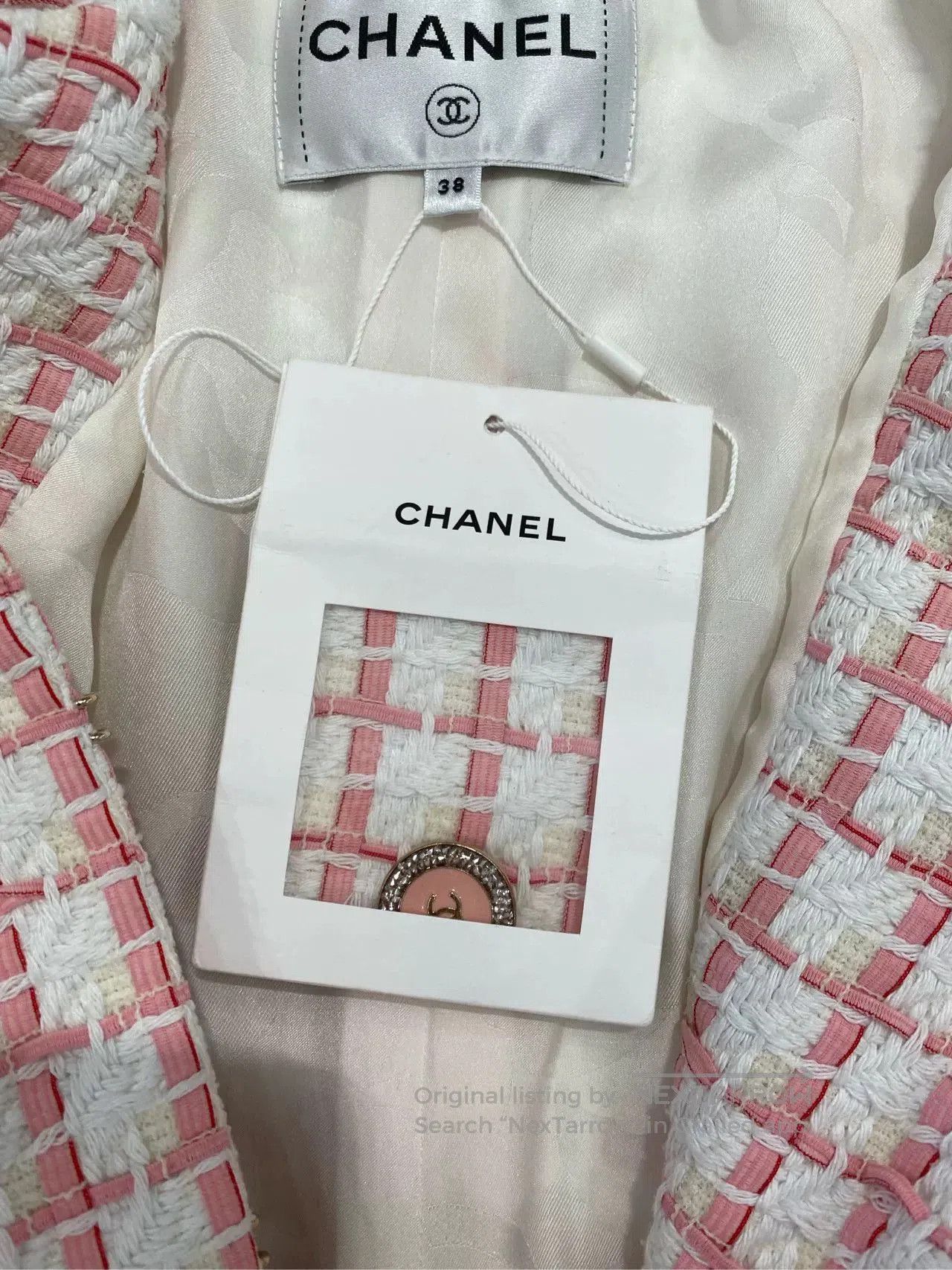Chanel Chanel 2022 Pink Oversized Jacket FR38. Size US S / EU 44-46 / 1 - 3 Thumbnail