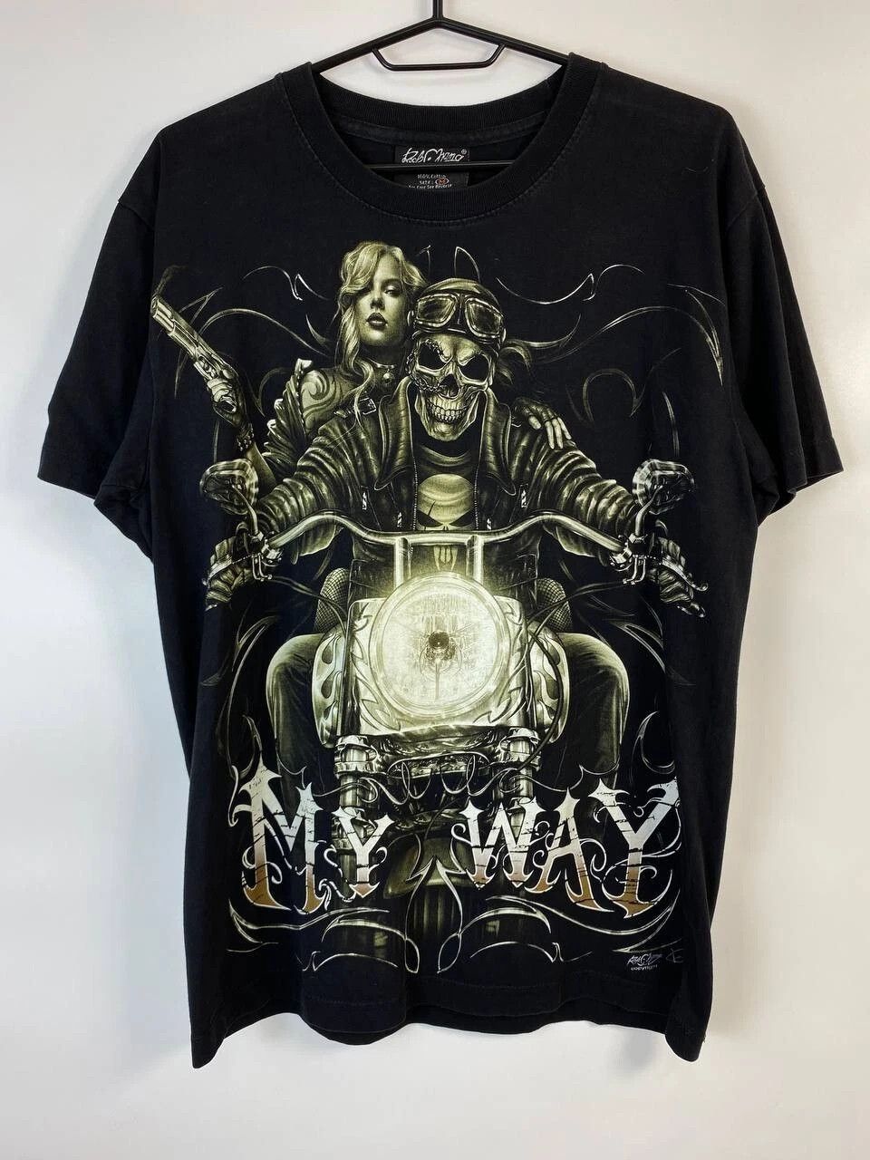 Other Vintage Shirt “My Way” Graphic Print Skull Bike Size M Size US M / EU 48-50 / 2 - 1 Thumbnail