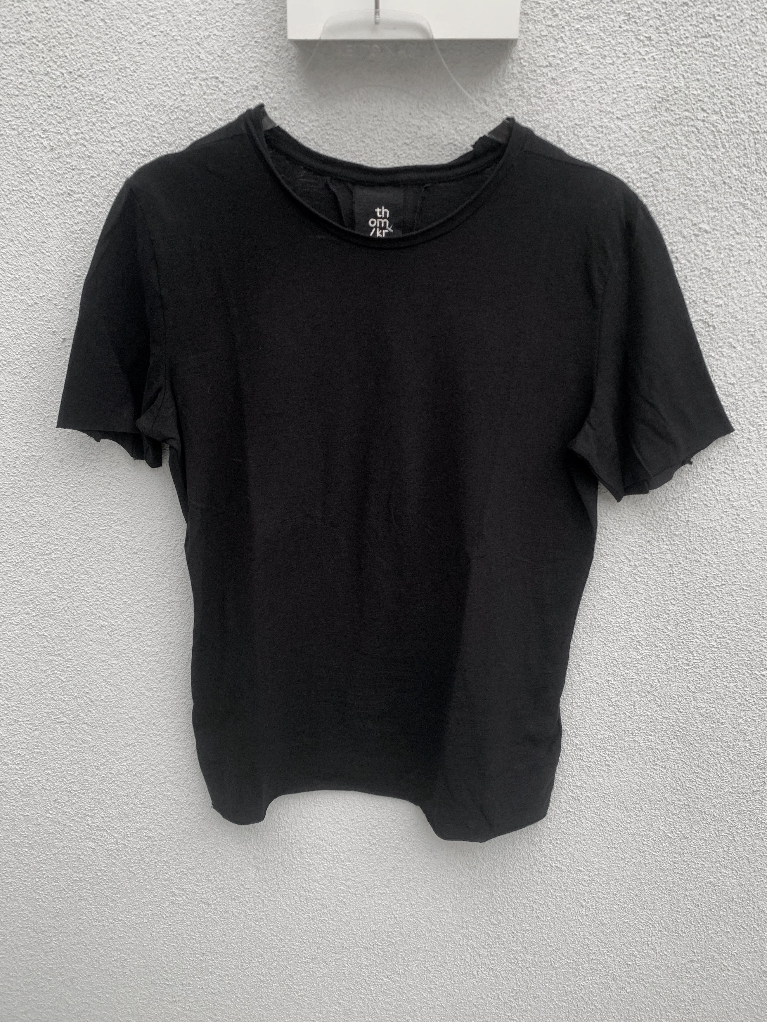 Thom Krom Thom Krom Men T-Shirt Tee Black Cotton Modal Size US S / EU 44-46 / 1 - 2 Thumbnail