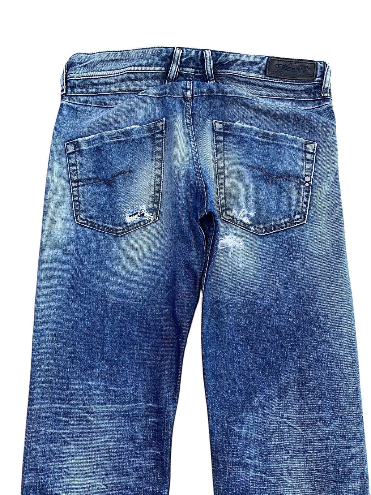 Diesel Diesel Whiskers Faded Wash Style Ripped Jeans Size US 34 / EU 50 - 4 Thumbnail