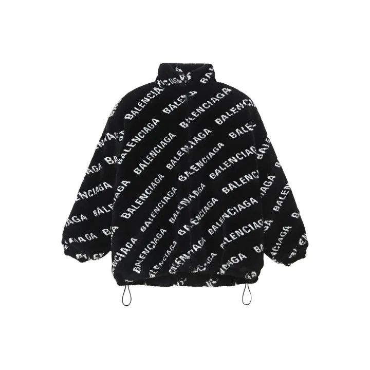 Balenciaga Balenciaga Black Faux Fur Zip-Up Jacket 0079 Size XS / US 0-2 / IT 36-38 - 1 Thumbnail