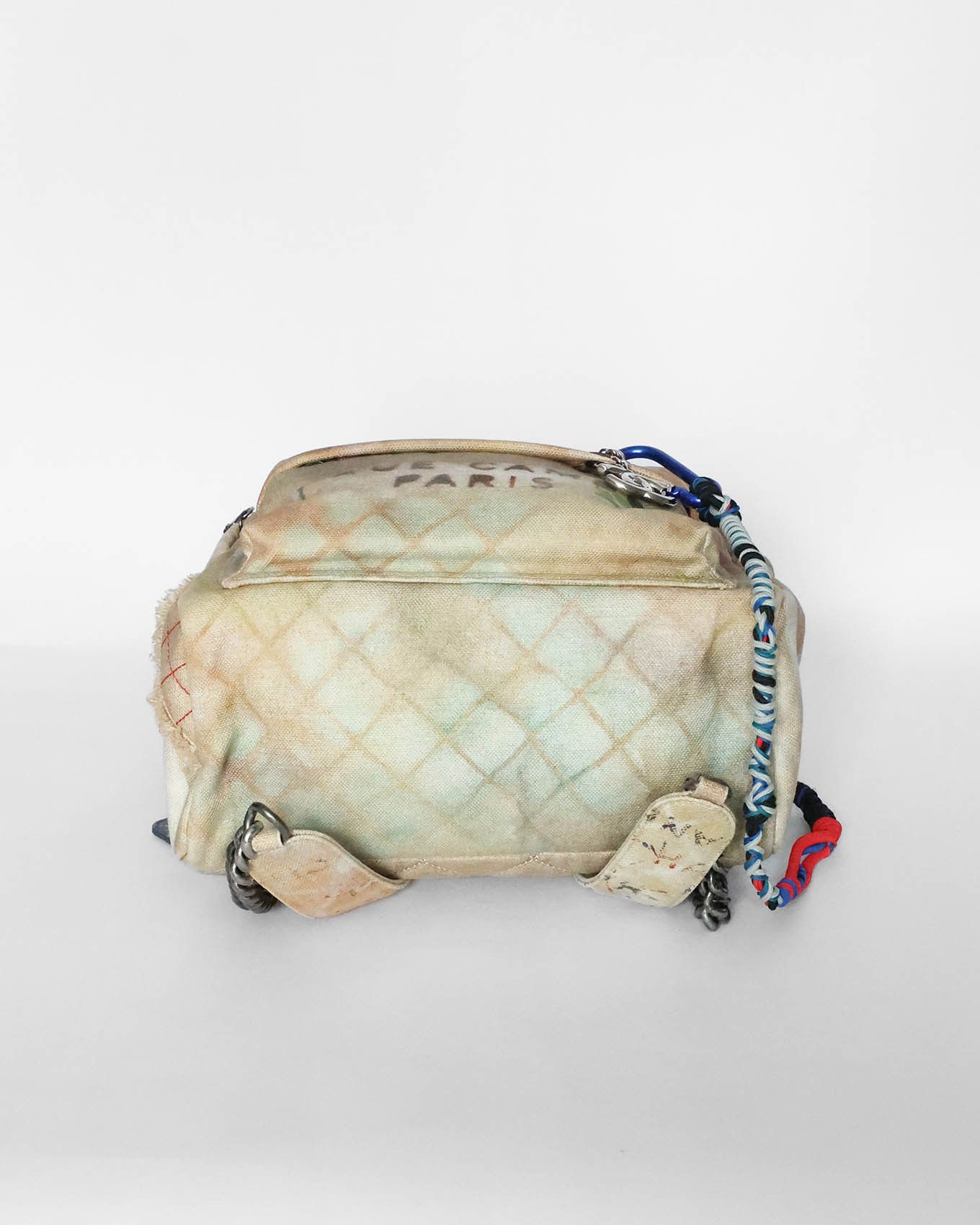 Chanel SS14 Artclass Yellow Canvas Small Graffiti Backpack Size ONE SIZE - 7 Thumbnail