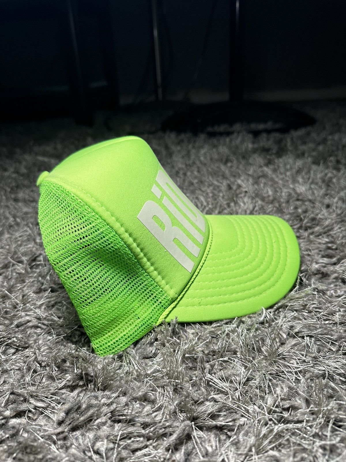 Antony Riddle Slime Green RiDDLE Trucker Hat Size ONE SIZE - 2 Thumbnail