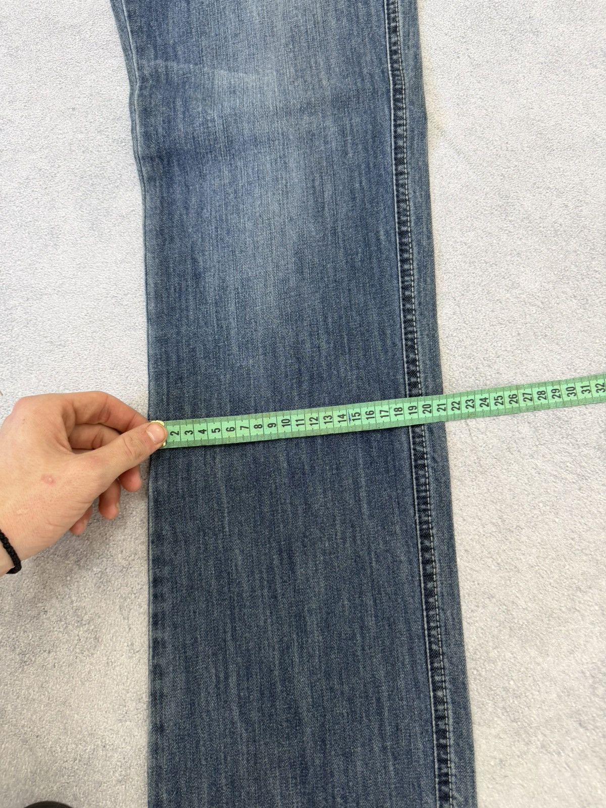 Hedi Slimane 00s Diesel Hedi Slimane Dior Style Washed Denim Jeans Size US 30 / EU 46 - 17 Thumbnail