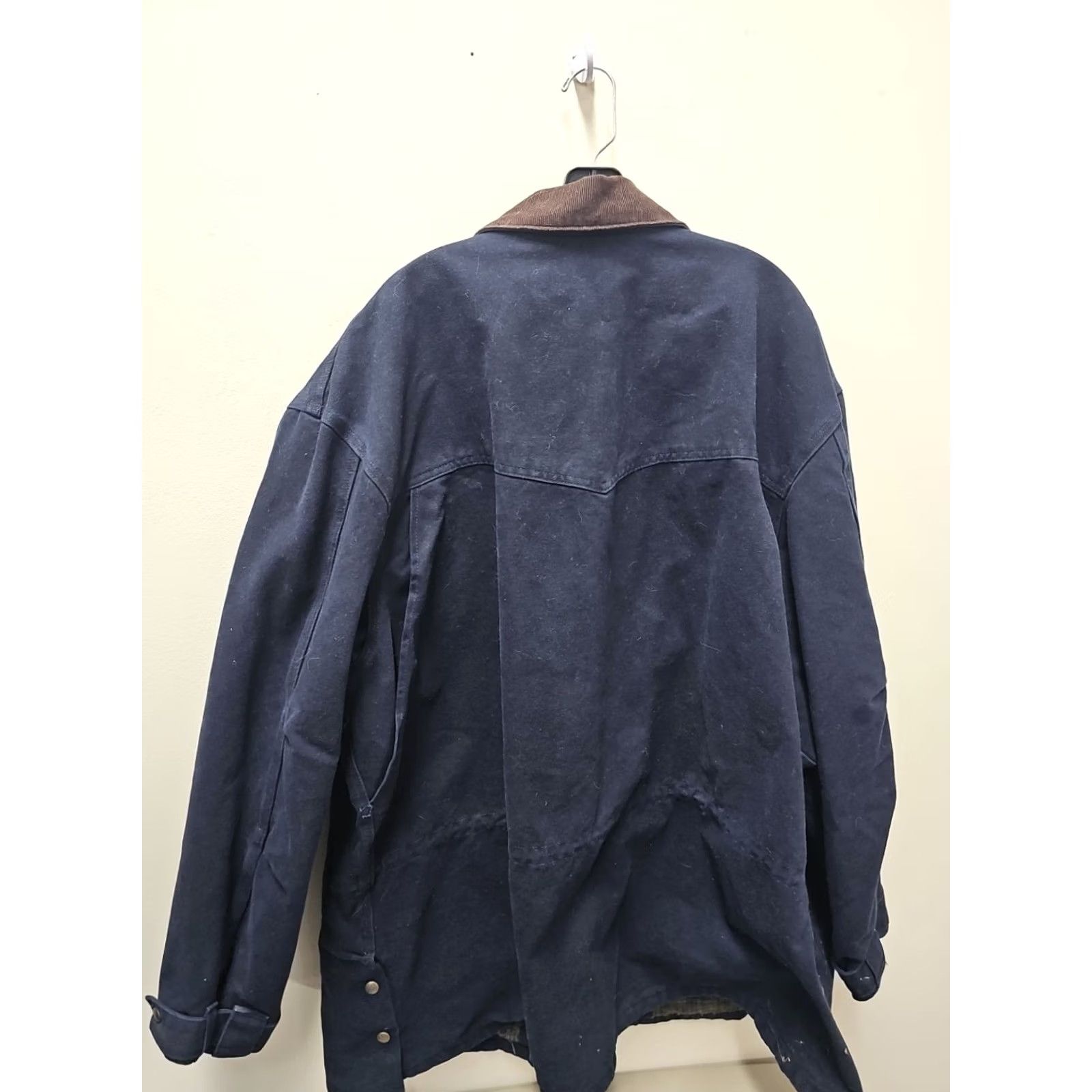 Carhartt Carhartt Rancher C52MDT Dark Blue Long Sleeve Chore Coat Denim 4xl Mens Regular Zip Pocket Pockets Autumn Winter Button Snaps Size US XXL / EU 58 / 5 - 7 Thumbnail