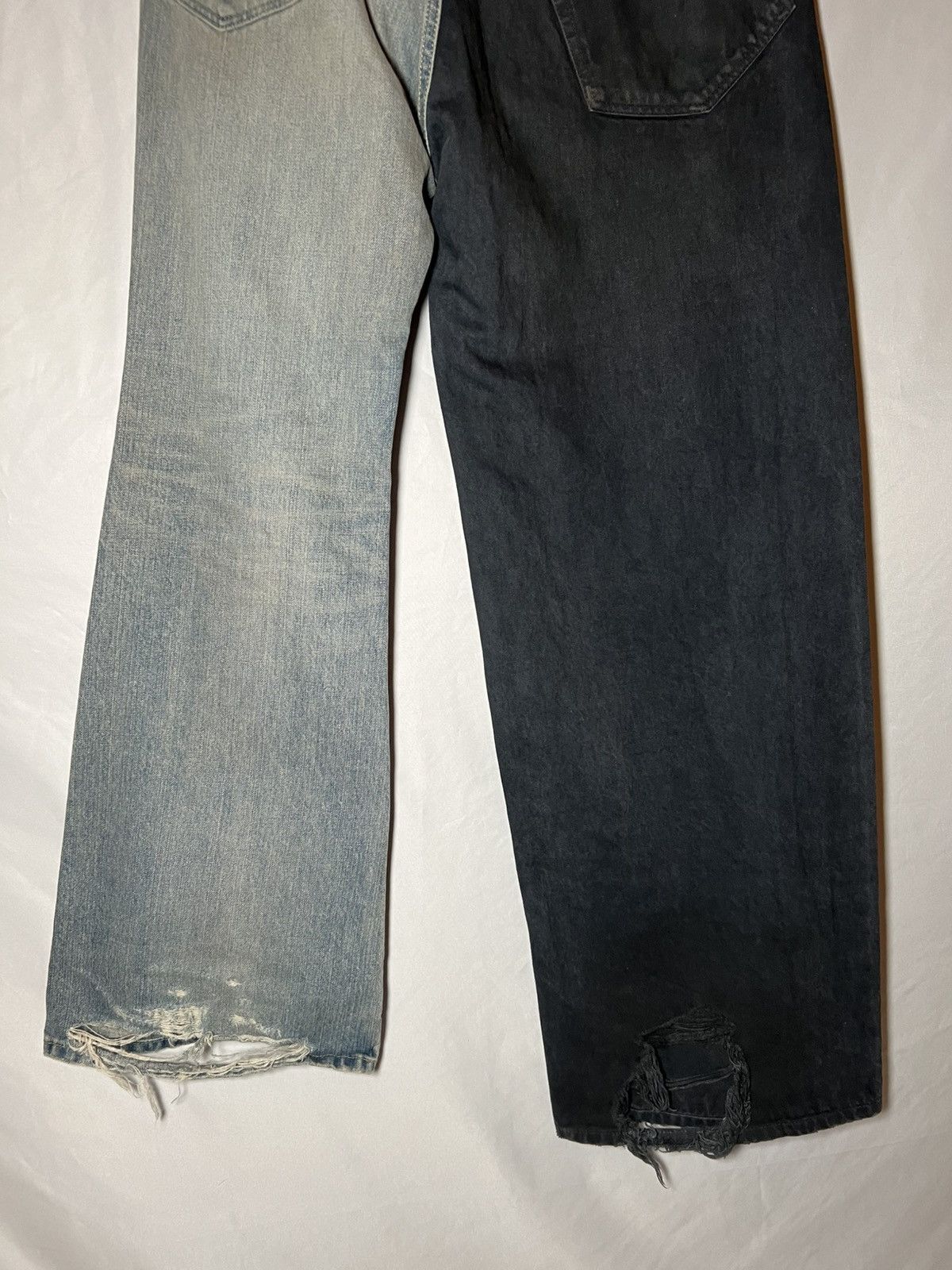 Balenciaga Balenciaga FW24 Blue Fifty Fifty Jeans Size US 30 / EU 46 - 6 Thumbnail