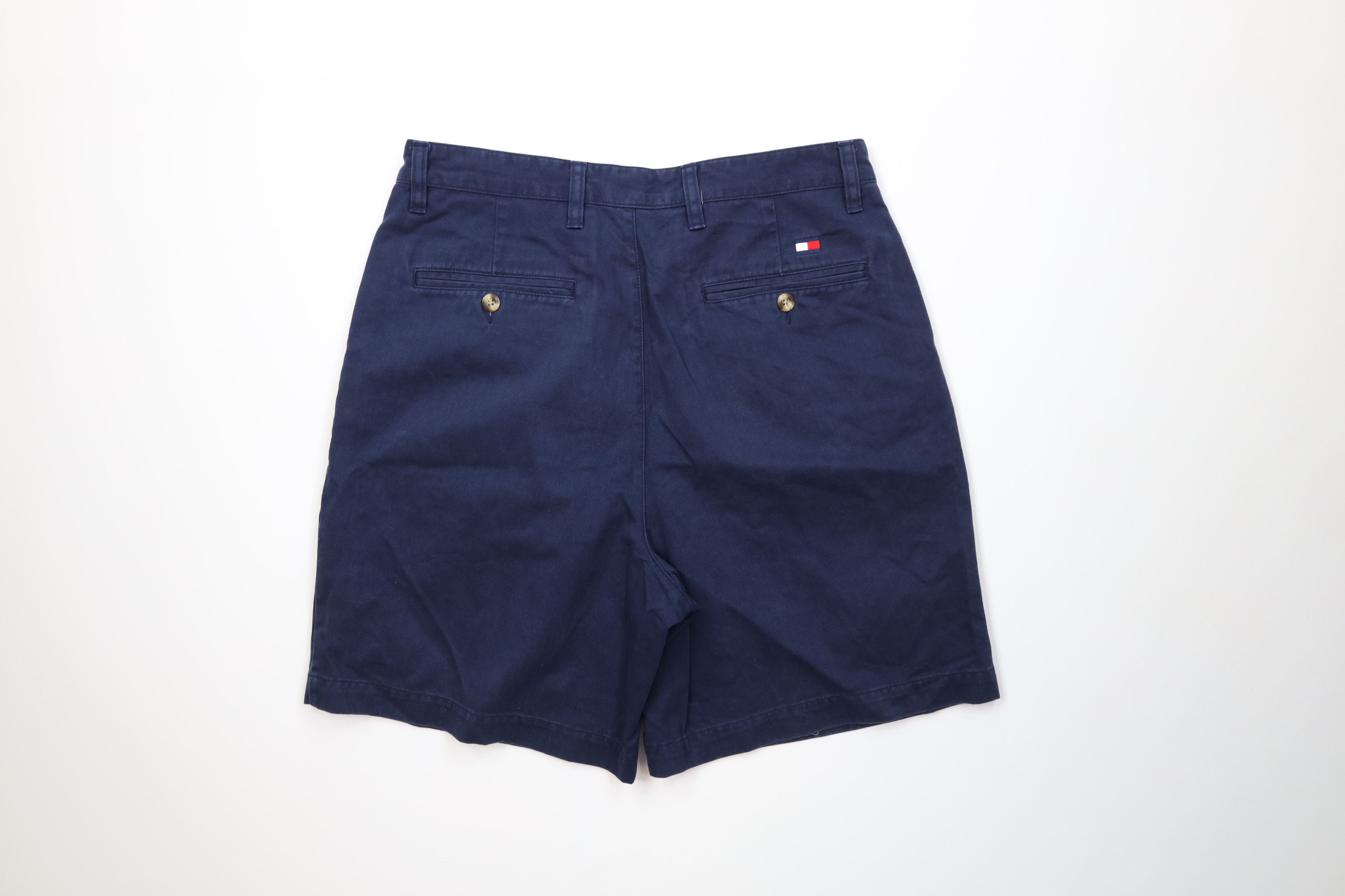 Tommy Hilfiger Vintage 90s Tommy Hilfiger Golf Chino Shorts Blue Cotton Size US 33 - 9 Thumbnail