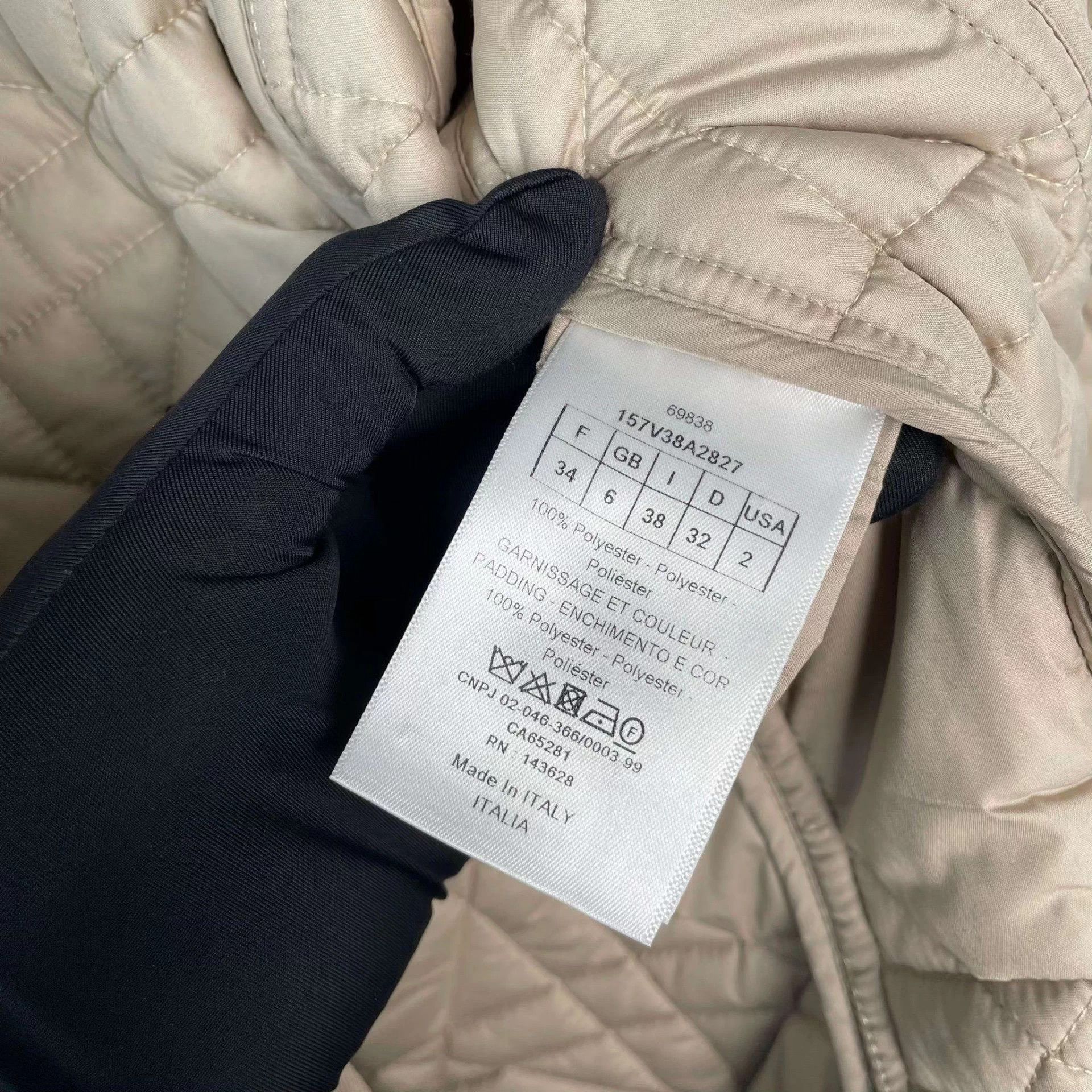 Dior Dior Khaki Quilted Puffer Jacket 34 Size XS / US 0-2 / IT 36-38 - 8 Thumbnail