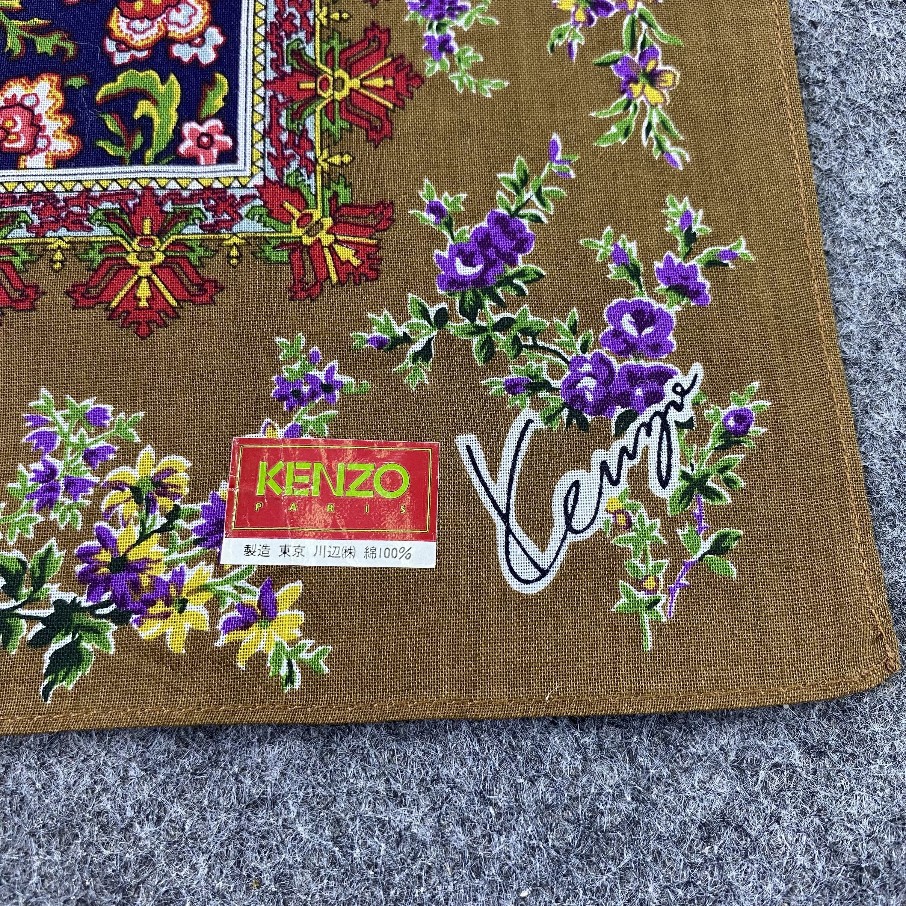 Kenzo Kenzo Handkerchief Neckerchief Bandana-B1599 Size ONE SIZE - 7 Thumbnail
