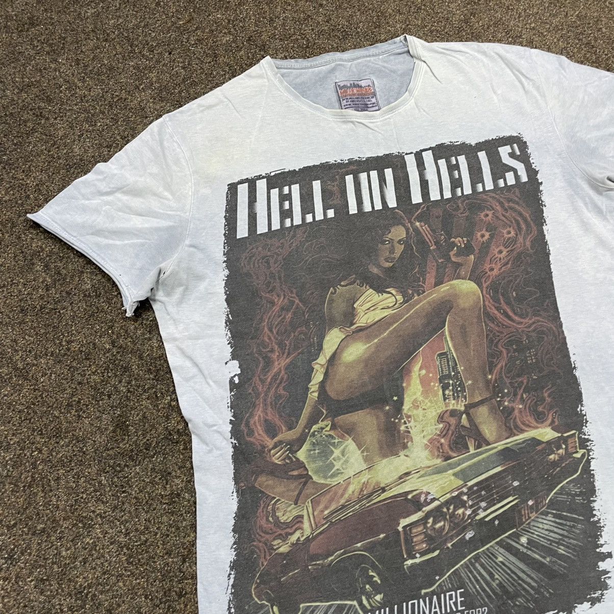 Vintage Vintage Y2K Sun Faded Graphic Tee Horror Grunge Streetwear L Size US L / EU 52-54 / 3 - 2 Thumbnail