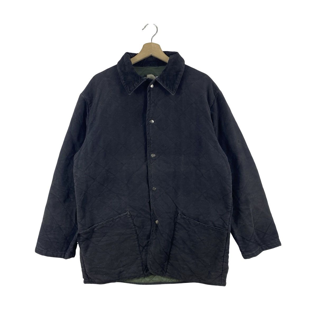 Vintage Vintage BARNEY’S NEW YORK Quilted Work Jacket Snap Button Size US L / EU 52-54 / 3 - 4 Thumbnail