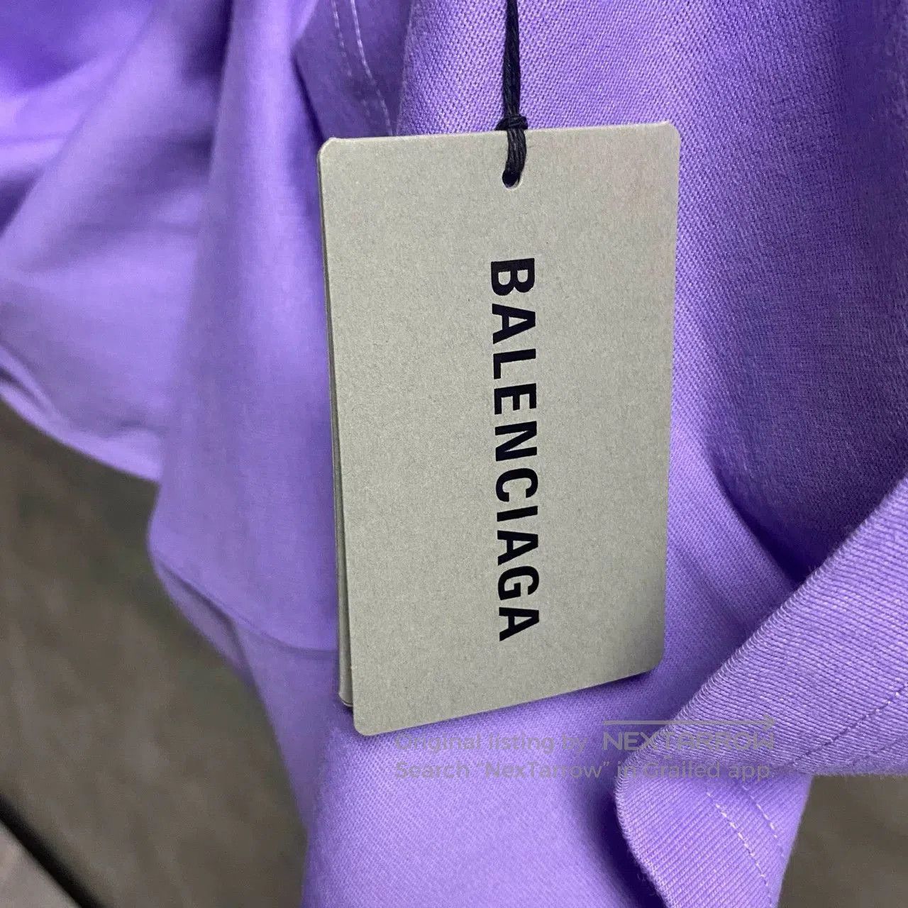 Balenciaga Balenciaga Purple Coke Logo Embroidered Tee. Size US L / EU 52-54 / 3 - 5 Thumbnail