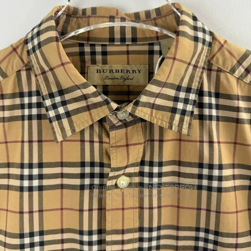 Burberry Burberry Men’s Brown Check Long Sleeve Shirt. Size US S / EU 44-46 / 1 - 3 Thumbnail