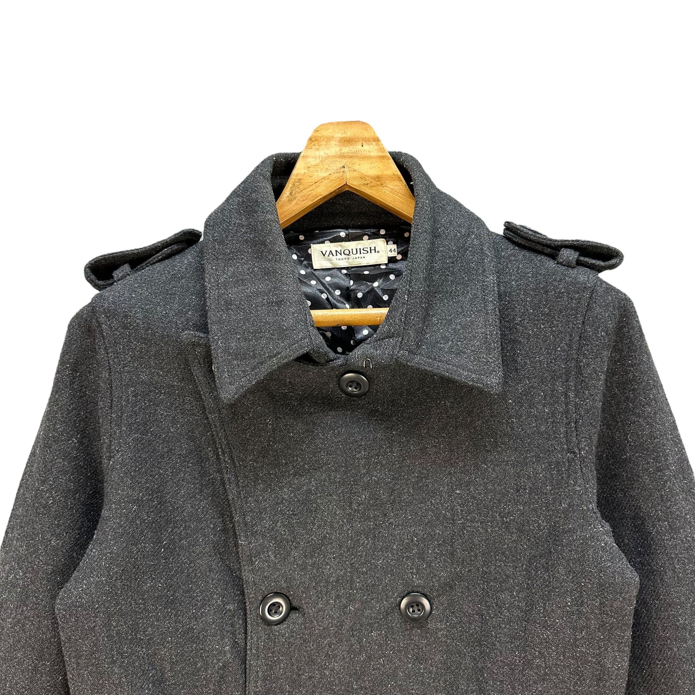 Vanquish VANQUISH Double Breasted Coat Wool Jacket #A64-1538 Size US S / EU 44-46 / 1 - 2 Thumbnail
