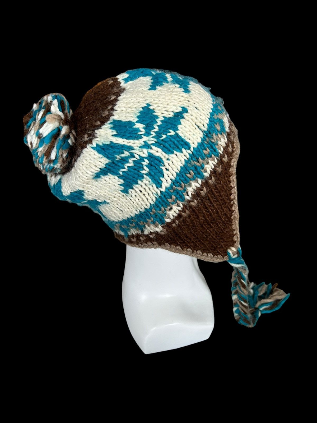 Japanese Brand × Kapital × Vintage Hippies style Crochet Knitted fur Beanie Hats Size ONE SIZE - 4 Thumbnail