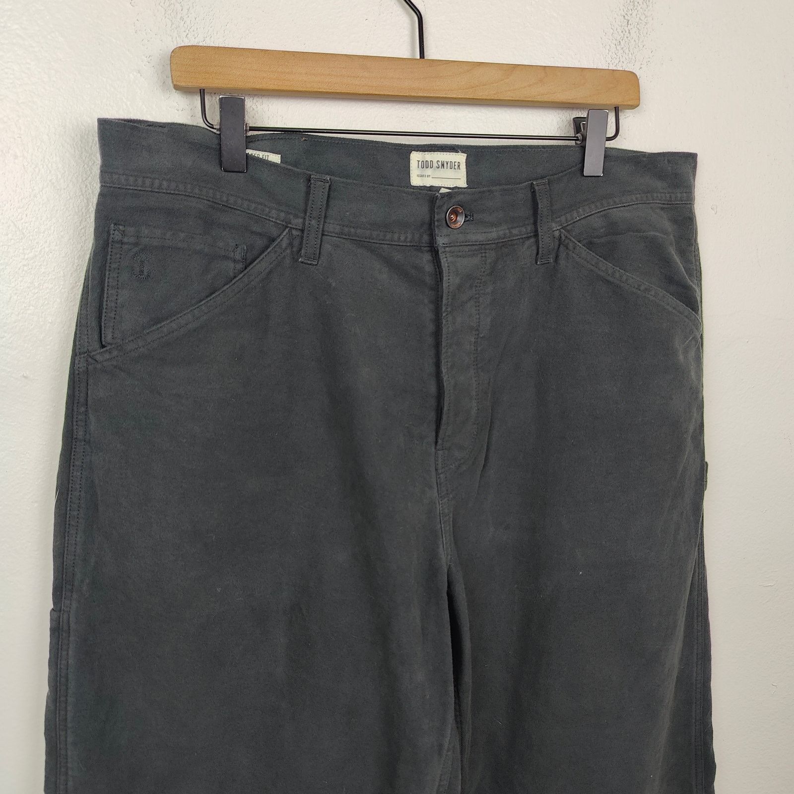 Todd Snyder Todd Snyder Relaxed Fit Carpenter Jeans Womens 34x34 Black Size US 34 / EU 50 - 2 Thumbnail