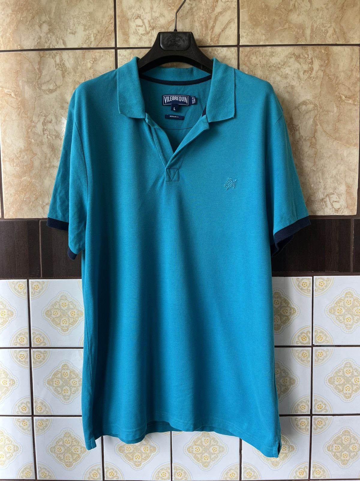 Vilebrequin Vilebrequin Aqua Blue polo Size US L / EU 52-54 / 3 - 1 Thumbnail