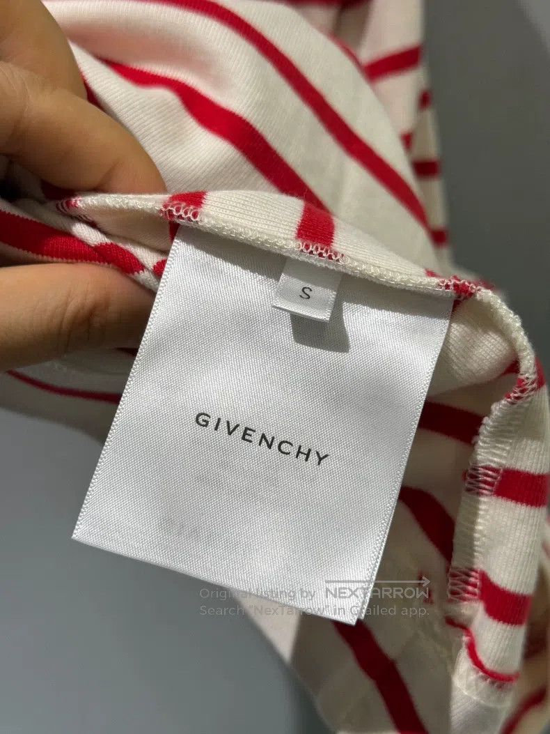 Givenchy Givenchy FW23 Color Block Logo Red and White Striped Print Size US S / EU 44-46 / 1 - 6 Thumbnail