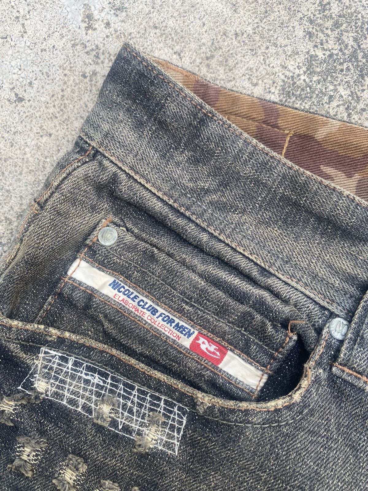 Japanese Brand × Nicole Club Flare Jeans Nicole Club Clawmark Distressed Bootcut Size US 32 / EU 48 - 13 Thumbnail