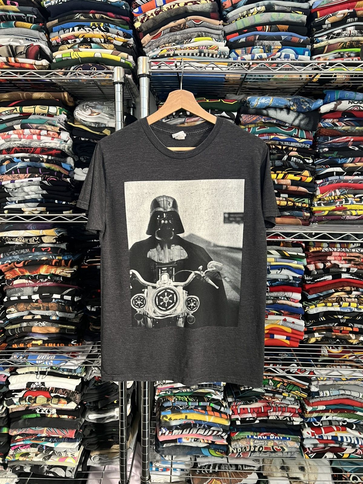 Star Wars 2000s Darth Vader Motorcycle Parody Movie Tee Size US M / EU 48-50 / 2 - 1 Thumbnail