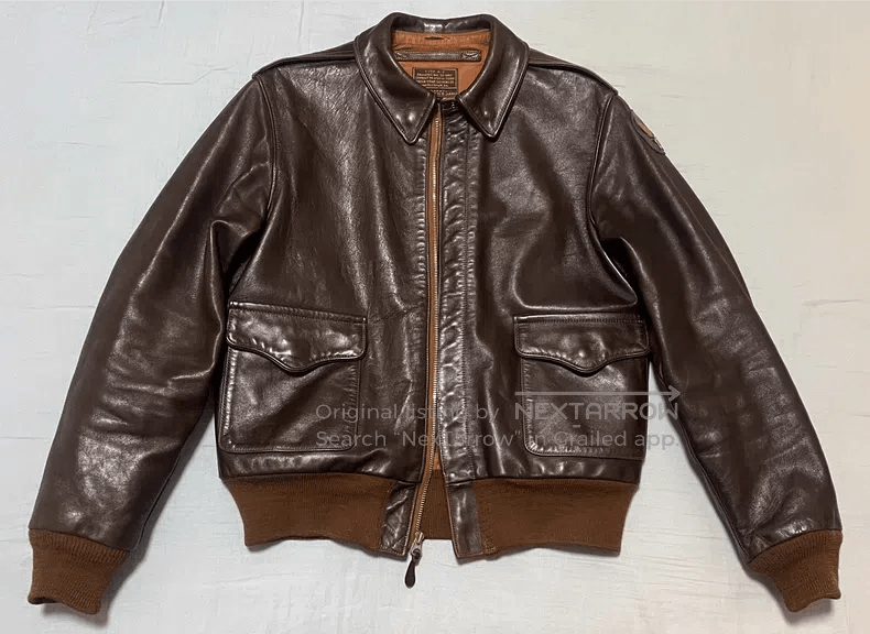 The Real McCoy's The Real McCoys A2 jacket Horseskin leather jacket Size US S / EU 44-46 / 1 - 1 Thumbnail