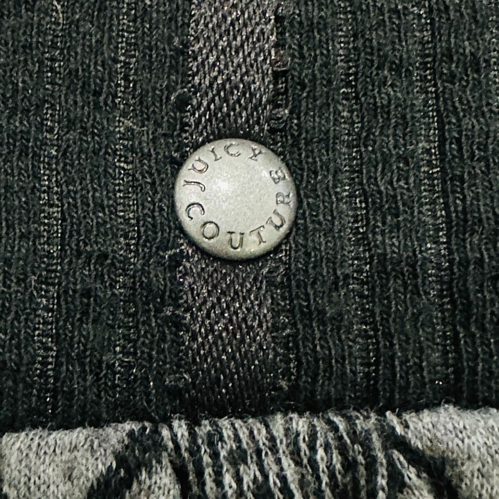 Juicy Couture JUICY COUTURE Gray Grey Black Plaid Wool Cotton Elastic Wais Size 27" / US 4 / IT 40 - 3 Thumbnail