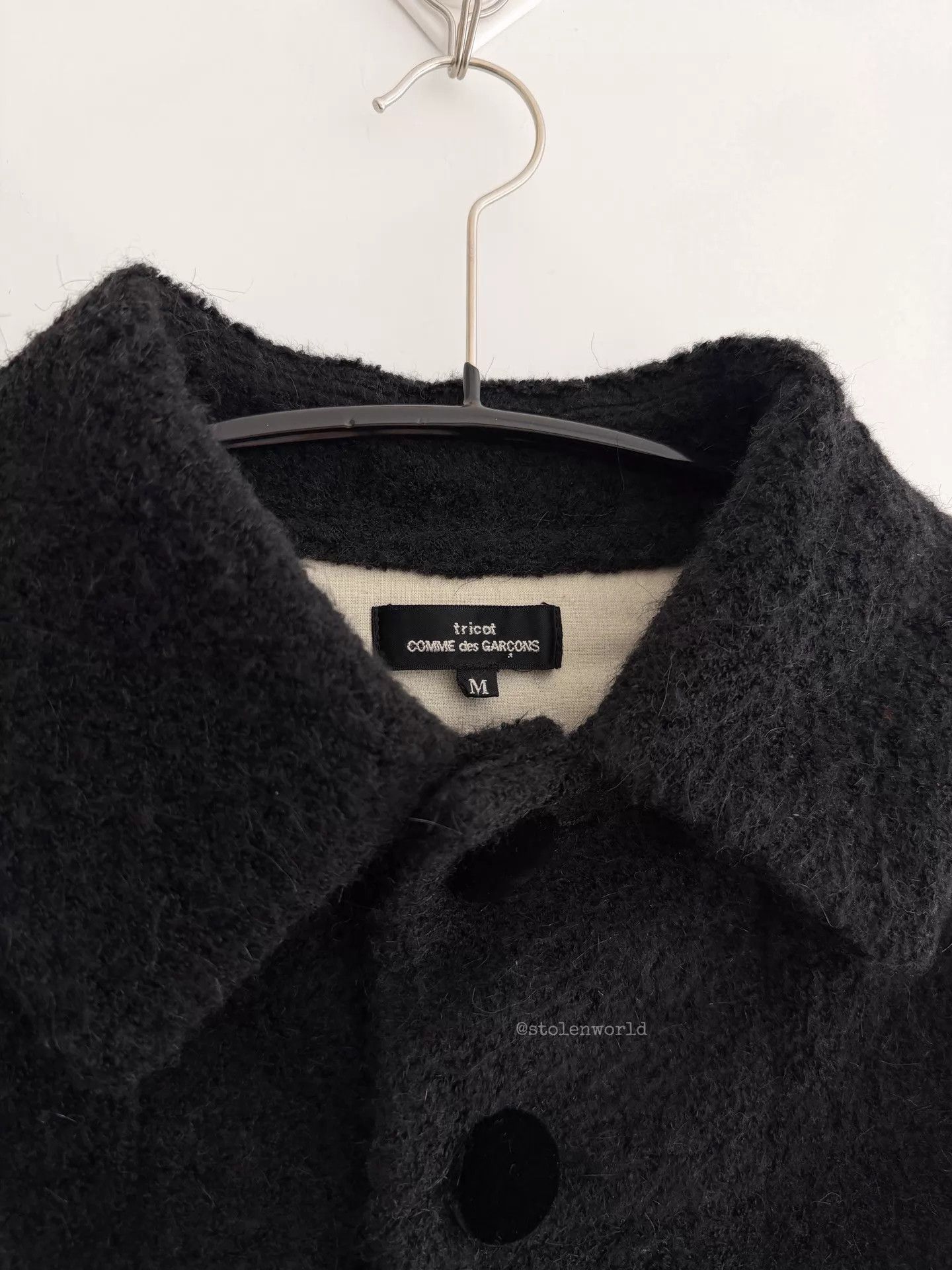 Comme des Garcons Comme des Garçons Black Plush Mini Jacket Size M / US 6-8 / IT 42-44 - 7 Thumbnail