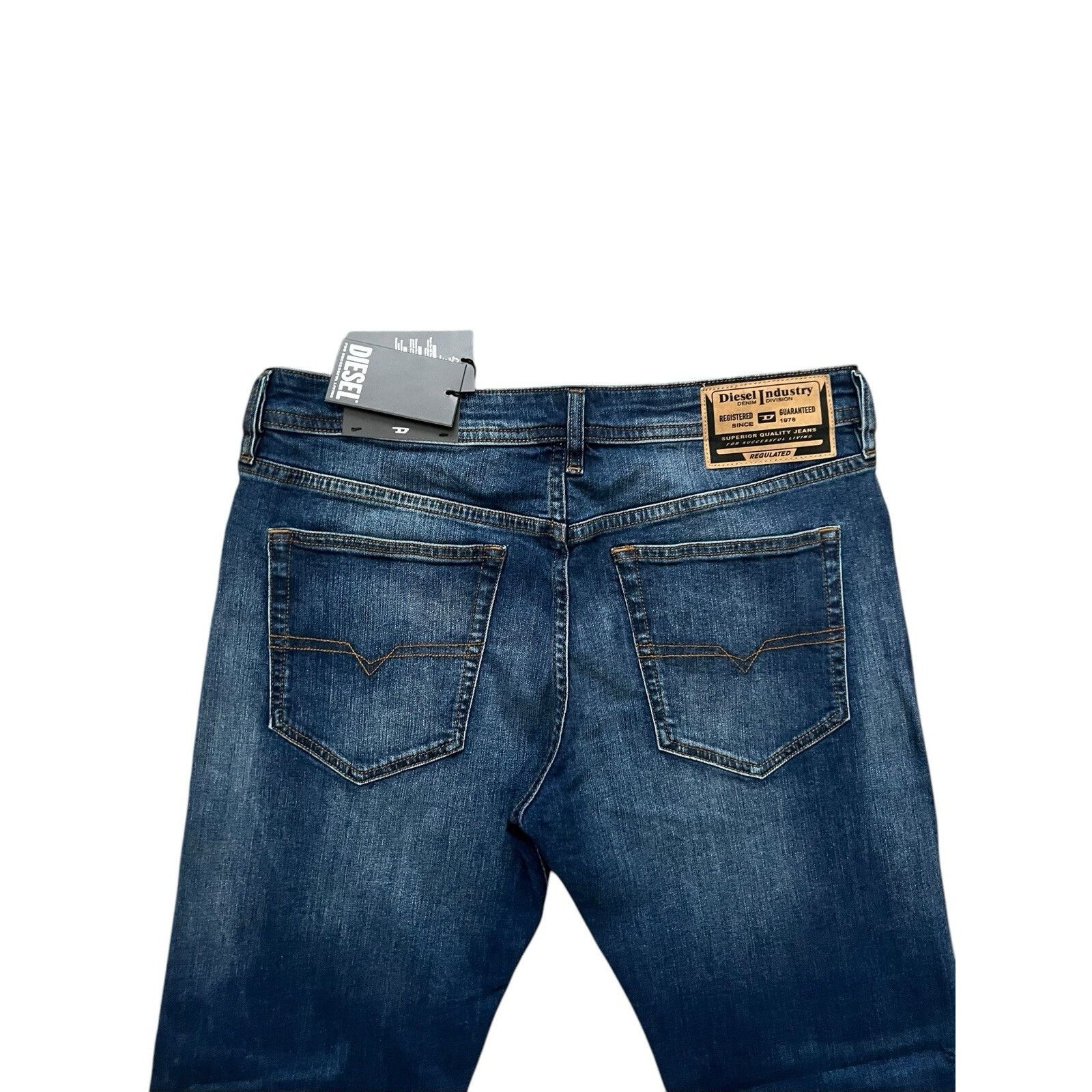 Diesel Diesel Mens Buster Tapered Jeans RB062 Blue $225 Size 36/32 Size US 36 / EU 52 - 3 Thumbnail