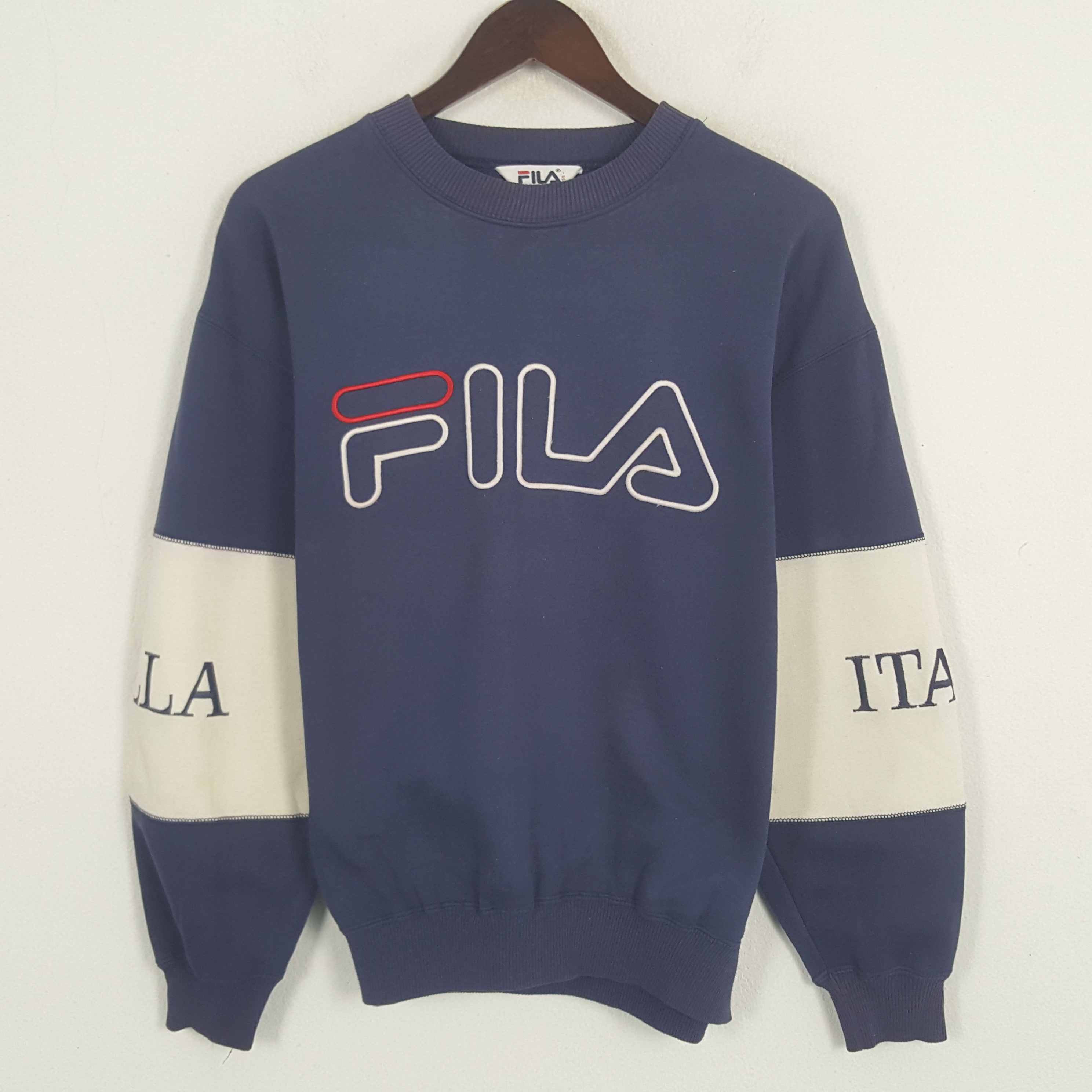 Fila × Vintage Vintage Fila Biella Italia Sweatshirt Size US L / EU 52-54 / 3 - 1 Thumbnail