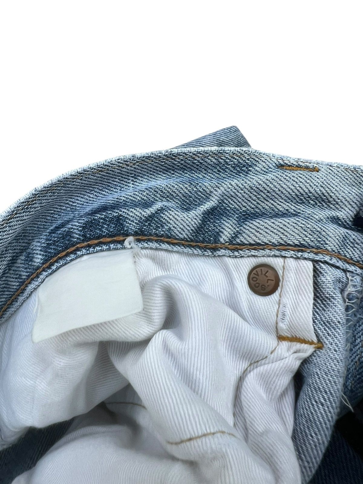 Hysteric Glamour Trashed Vintage Hysteric Glamour Faded Denim Selvedge Jeans Size US 29 - 24 Thumbnail