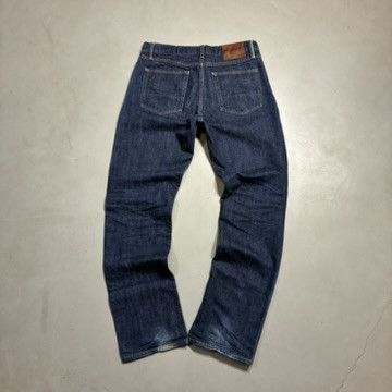Gustin Gustin Straight Leg Selvedge Denim Jeans Dark Indigo USA Size US 33 - 2 Thumbnail