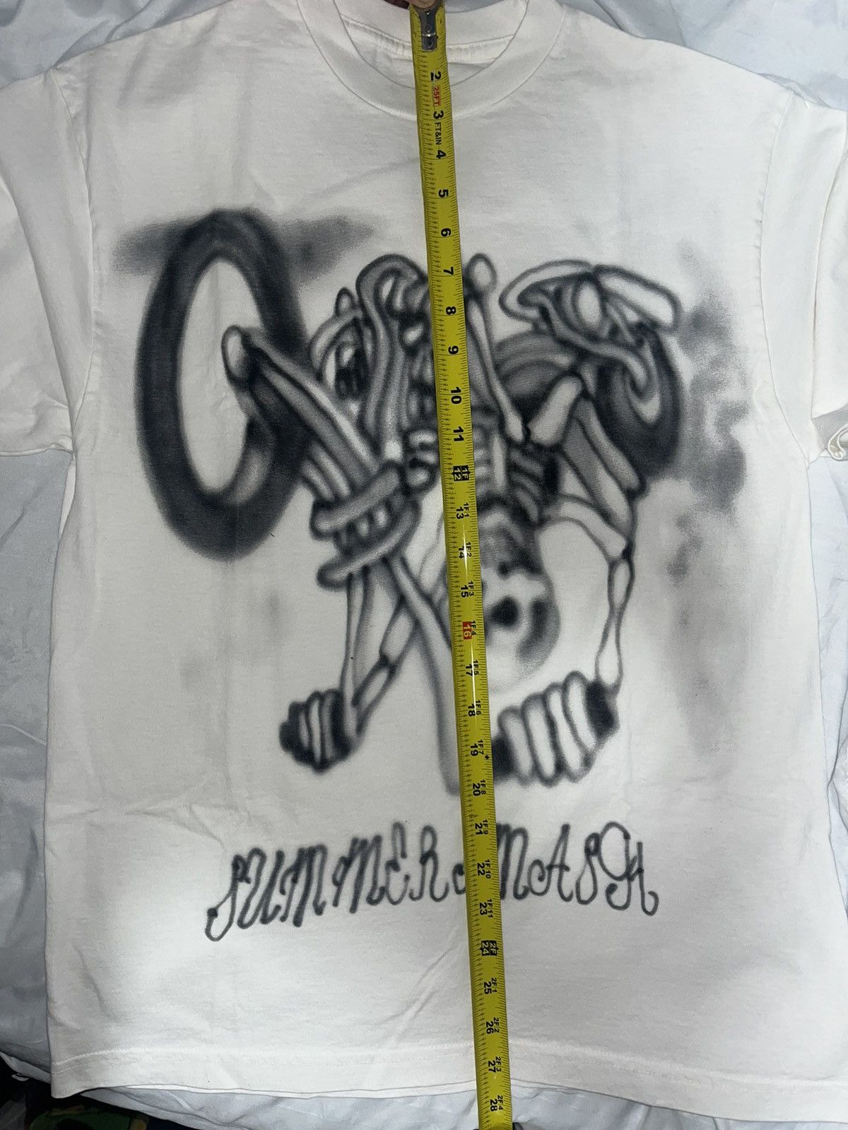 Travis Scott Travis Scott Summer Smash 2024 “Graffiti Skeleton Biker” Tee Size US M / EU 48-50 / 2 - 8 Thumbnail