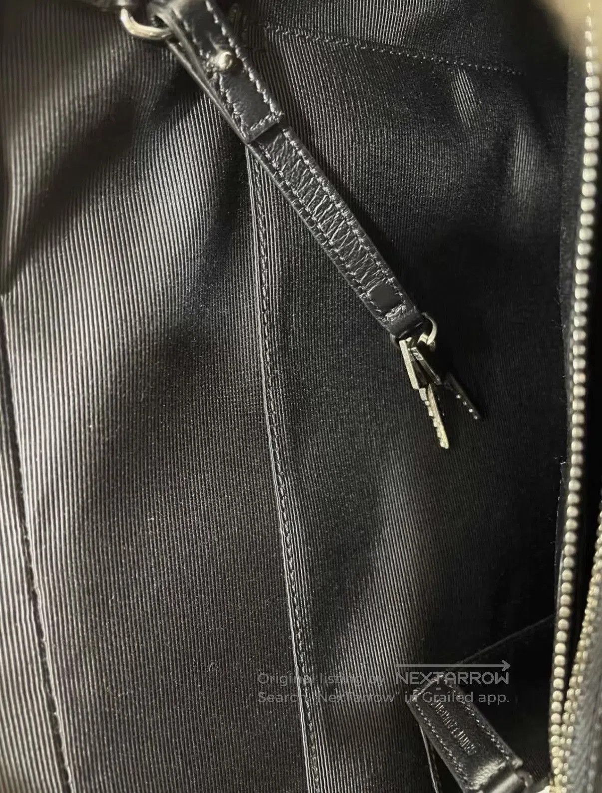 Saint Laurent Paris Black Studded Leather Handbag with Top Handles. Size ONE SIZE - 7 Thumbnail