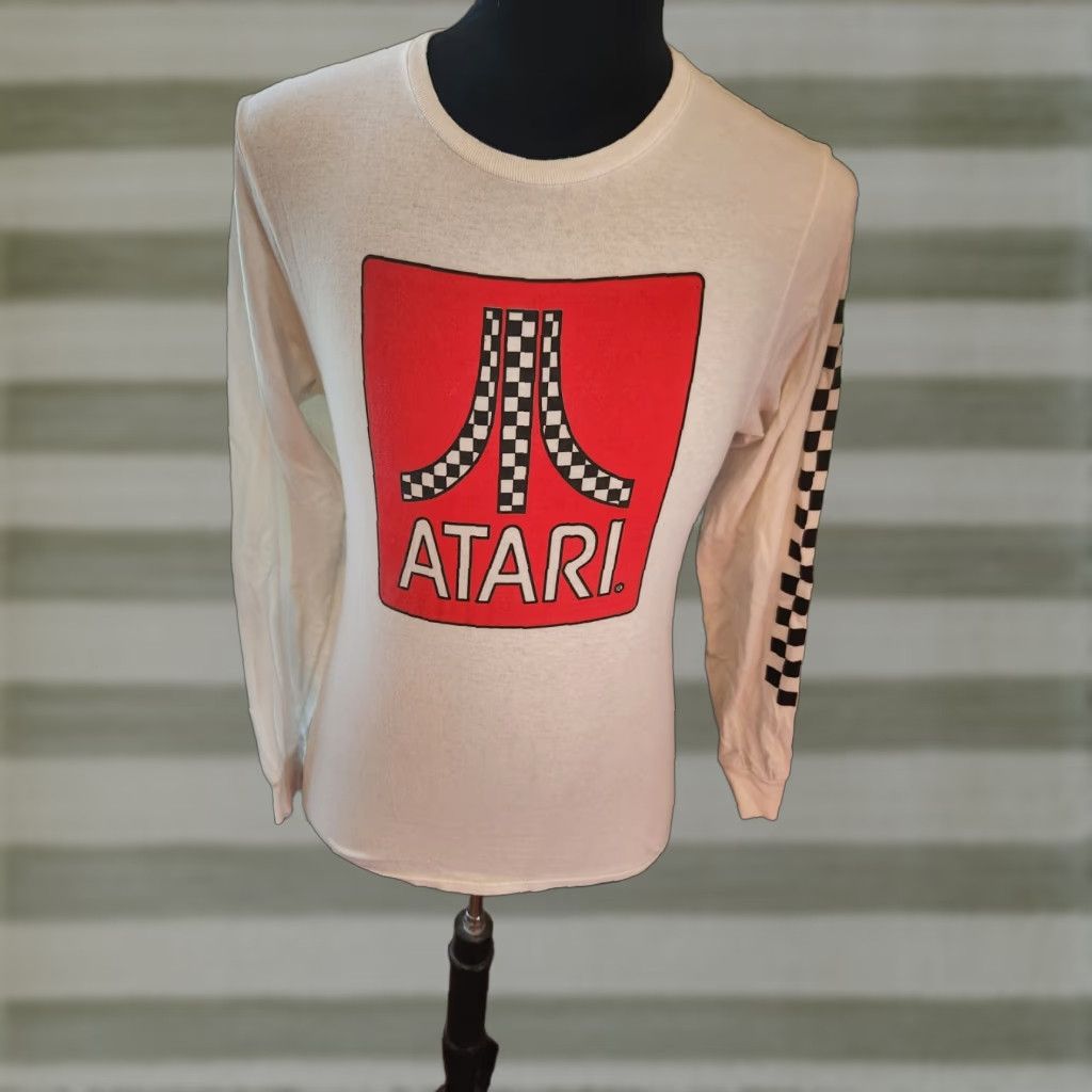 Ripple Junction Atari Ripple Junction T-Shirt White Long Sleeve Crew Neck Small Mens Cotton Retro Logo VG No N/A Size US S / EU 44-46 / 1 - 1 Thumbnail