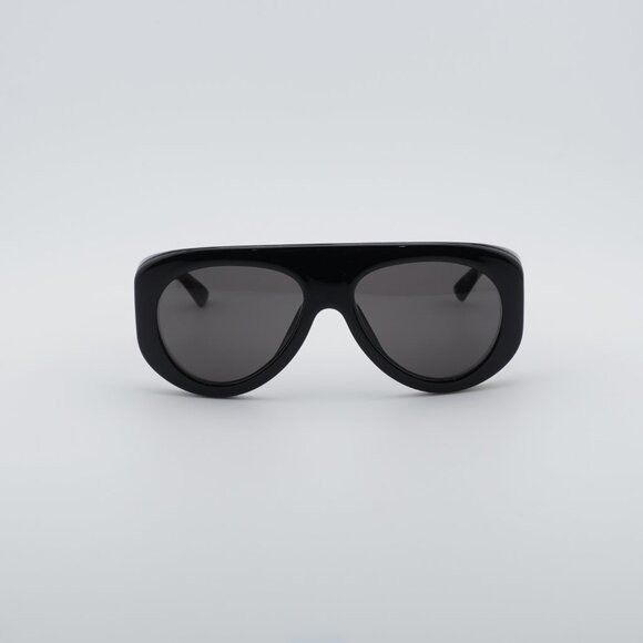 Bottega Veneta Bottega Veneta BV1362S 001 Sunglasses Black Geometric Frame Size ONE SIZE - 3 Thumbnail