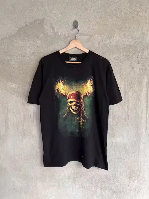 Vintage Vintage Pirates Of Caribbean Movies Tshirt Size US L / EU 52-54 / 3 - 2 Thumbnail