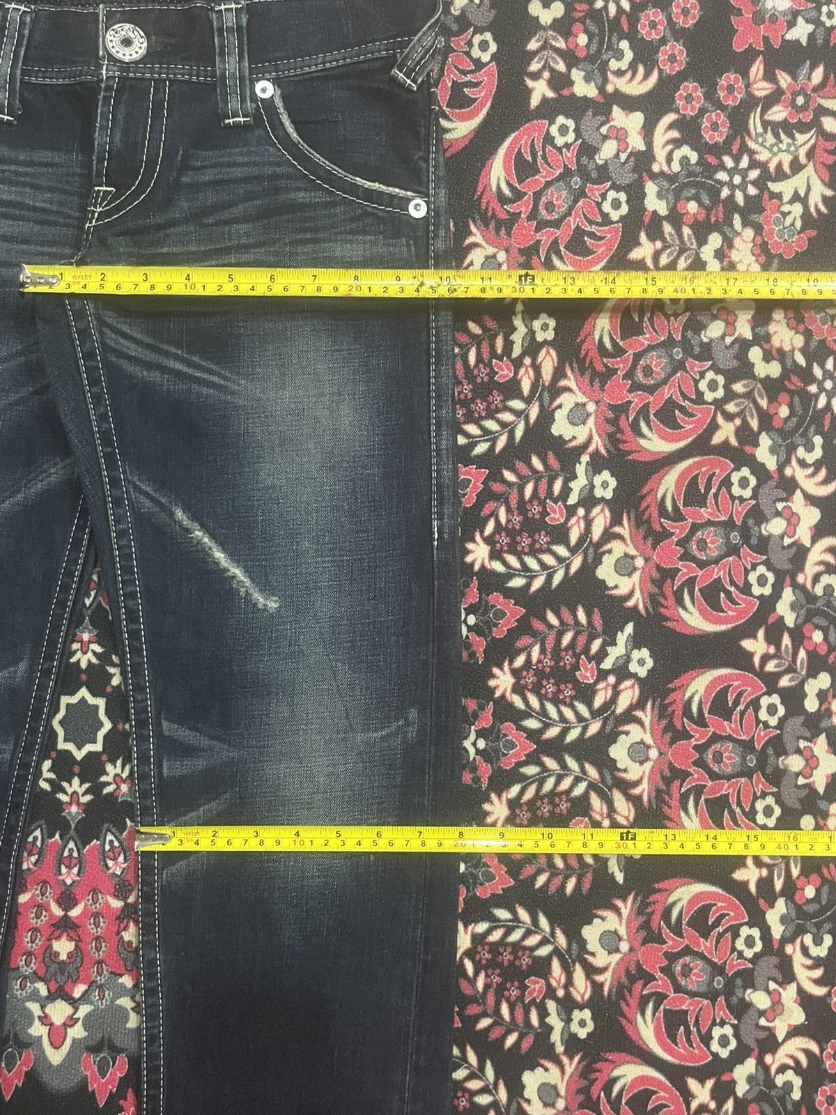 Japanese Brand Japanese Brand Rodeo Crowns Dark Whisker Washed Flare Jeans Size 27" / US 4 / IT 40 - 14 Thumbnail