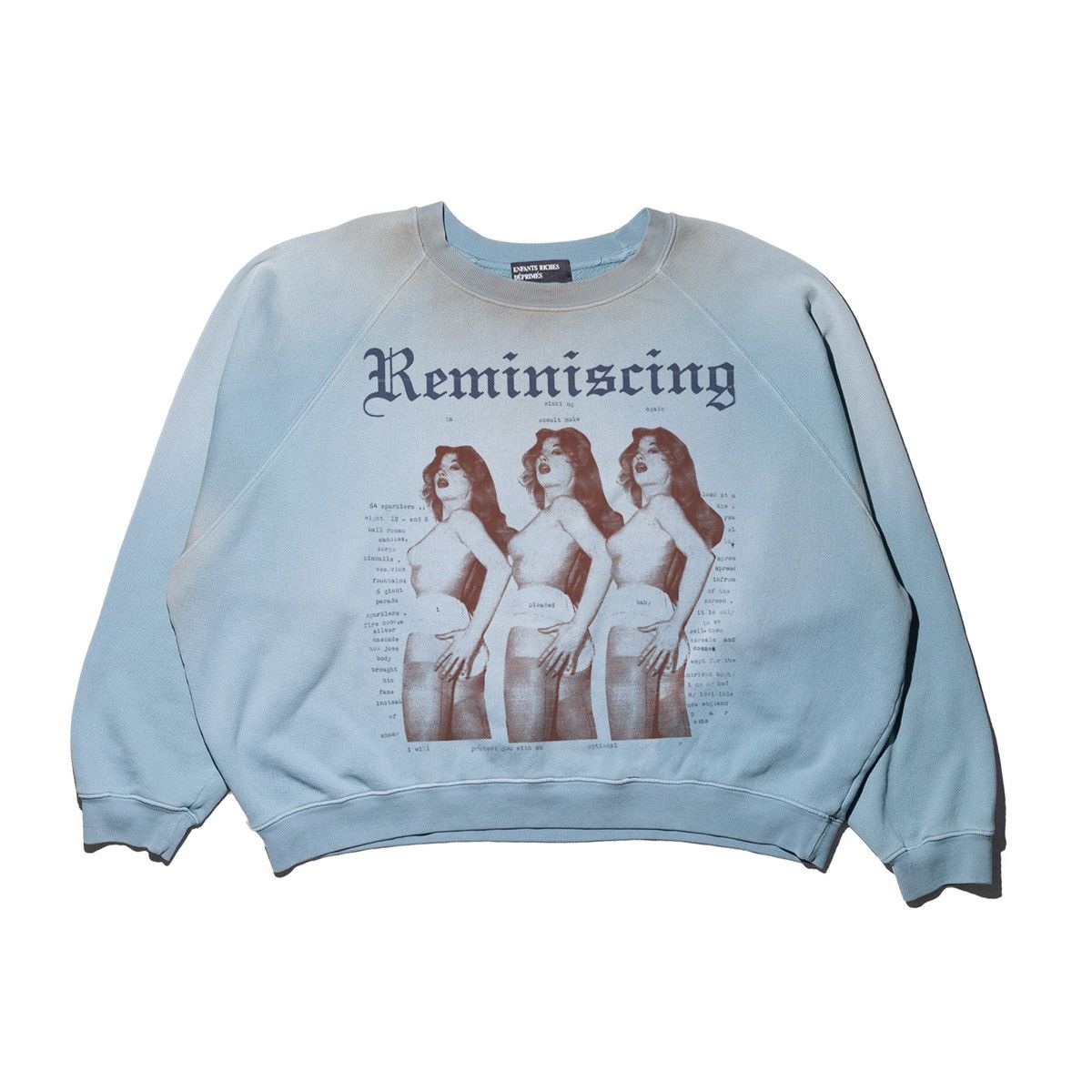 Enfants Riches Deprimes Enfants Riches Deprimes REMINISCING RAGLAN SWEATSHIRT Size US XL / EU 56 / 4 - 1 Thumbnail
