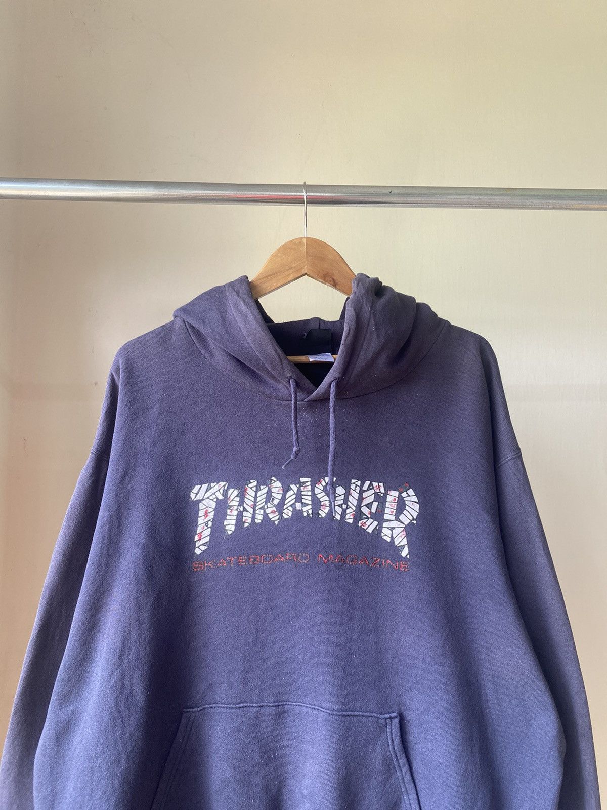 Thrasher RARE☠️ THRASHER MUMMY SKATEBOARD 90s PULLOVER HOODIE Size US XL / EU 56 / 4 - 3 Thumbnail
